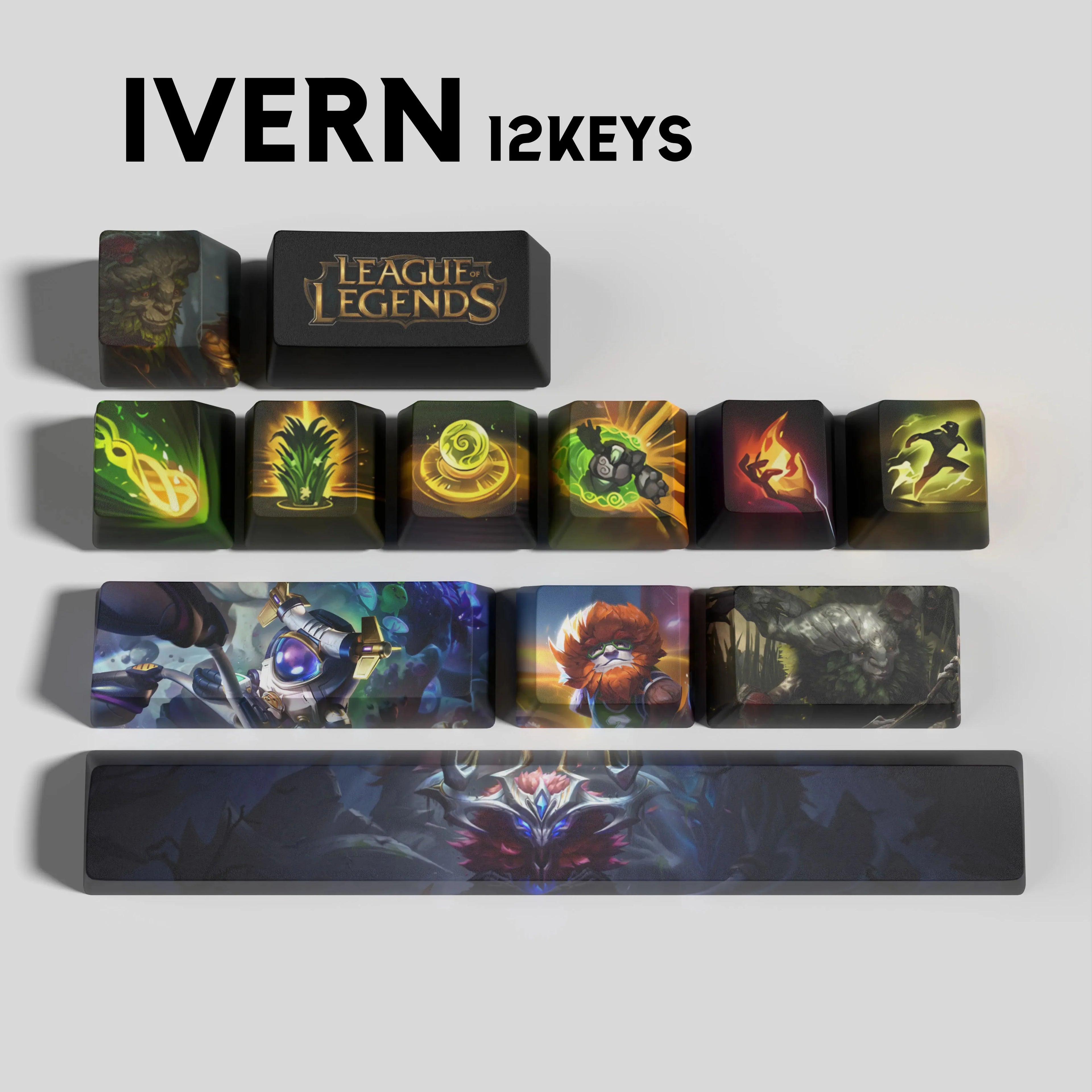 SPECIAL EDITION LEAGUE OF LEGENDS IVERN 12 KEYCAPS