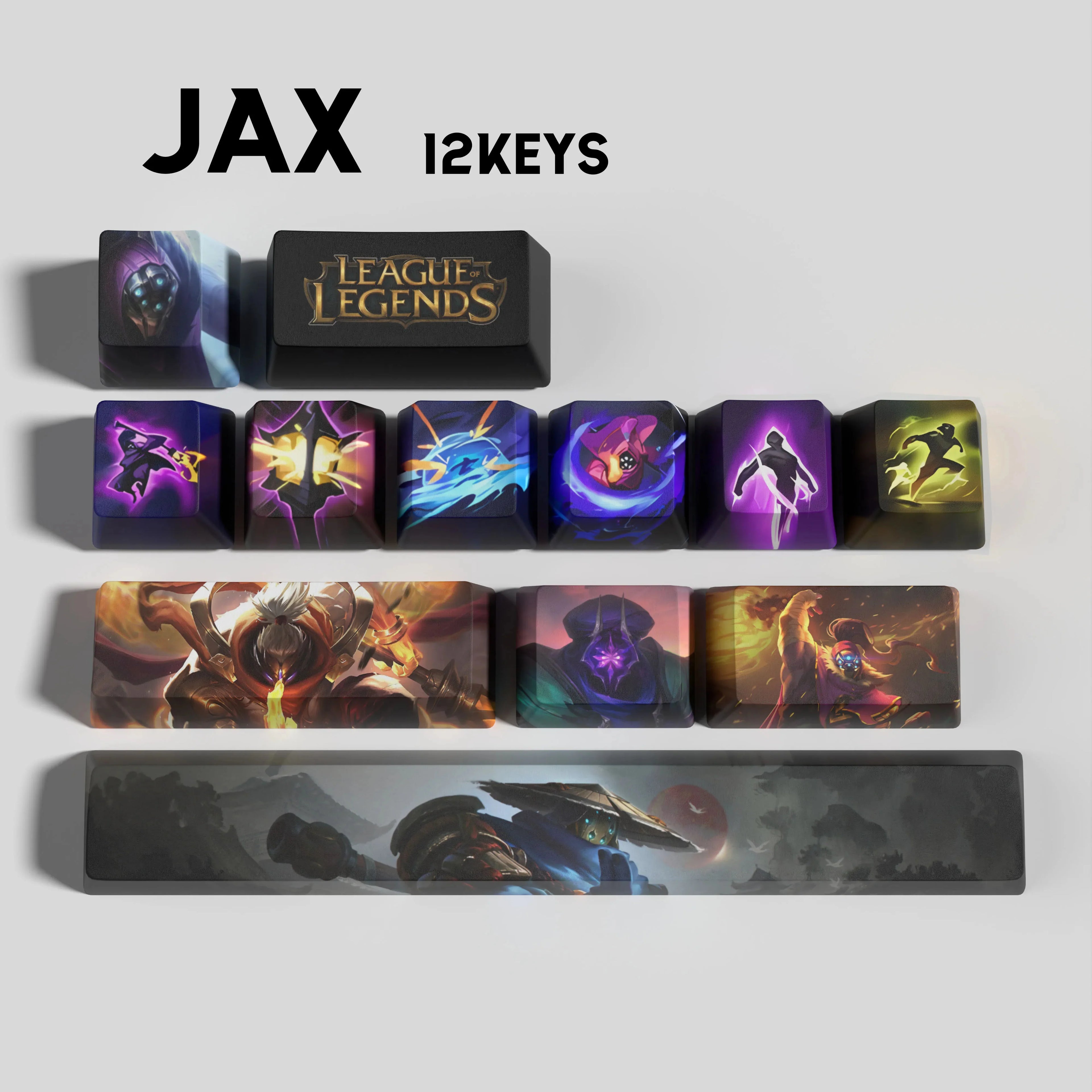 SPECIAL EDITION LEAGUE OF LEGENDS JAX 12 KEYCAPS