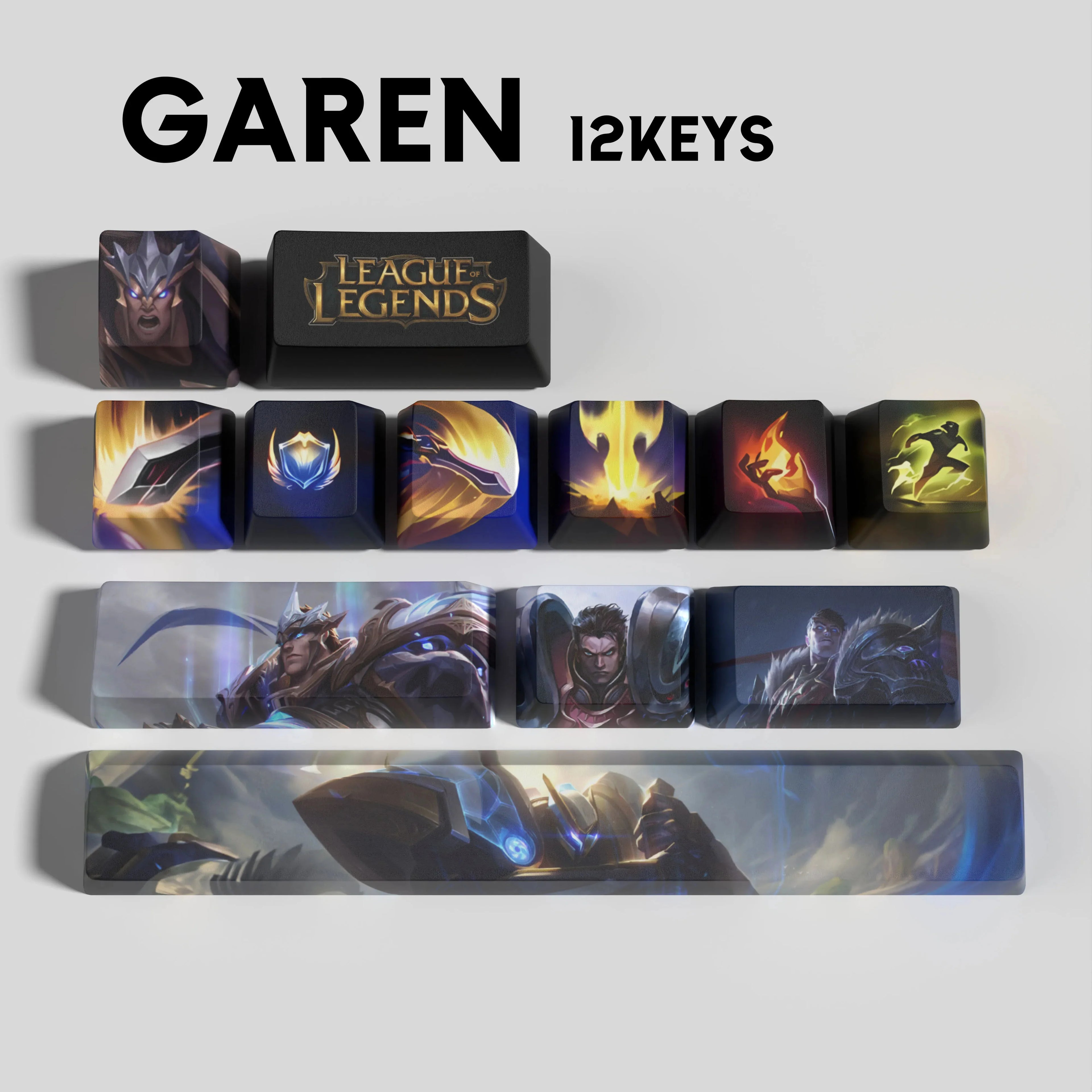 SPECIAL EDITION LEAGUE OF LEGENDS GAREN 12 KEYCAPS