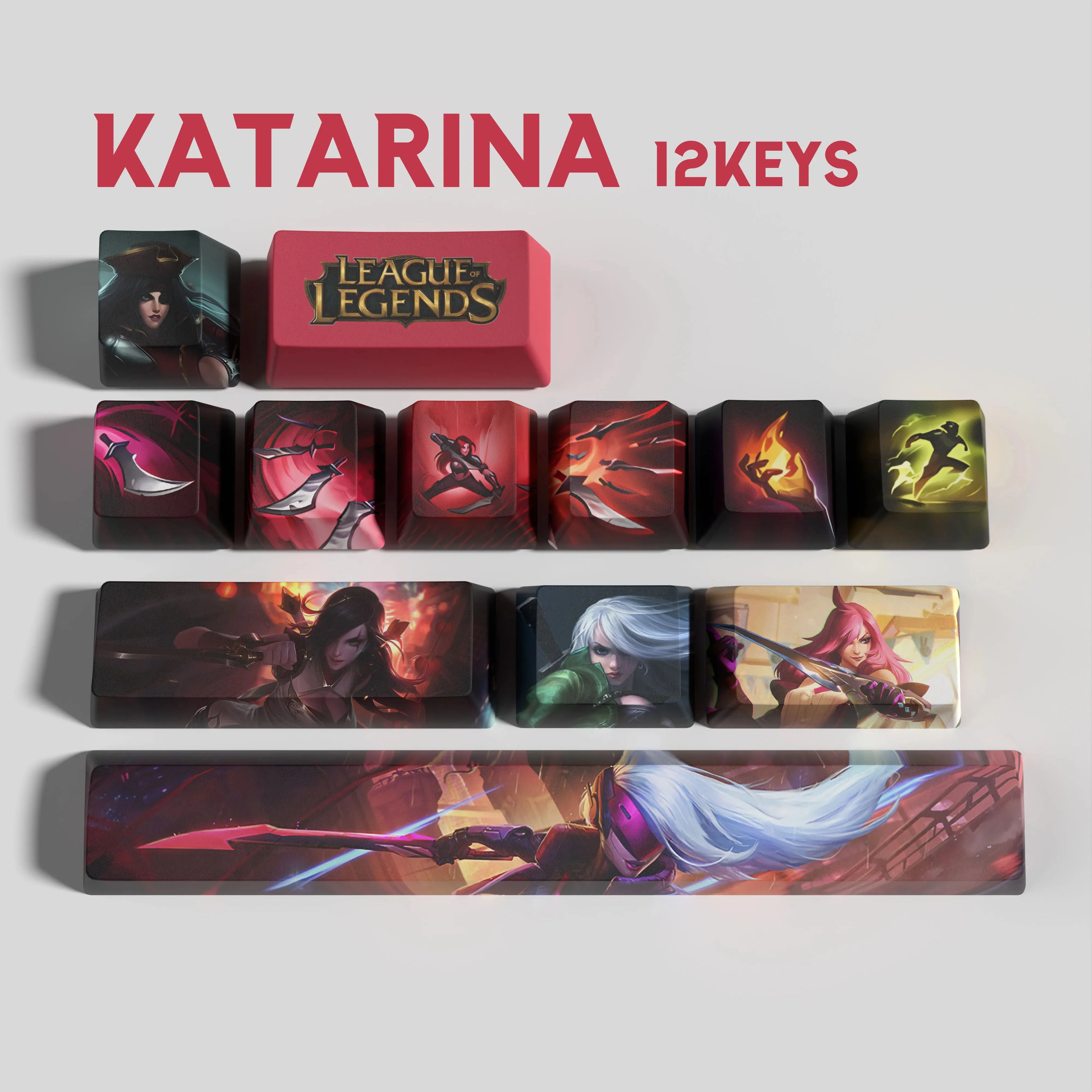 SPECIAL EDITION LEAGUE OF LEGENDS KATARINA 12 KEYCAPS