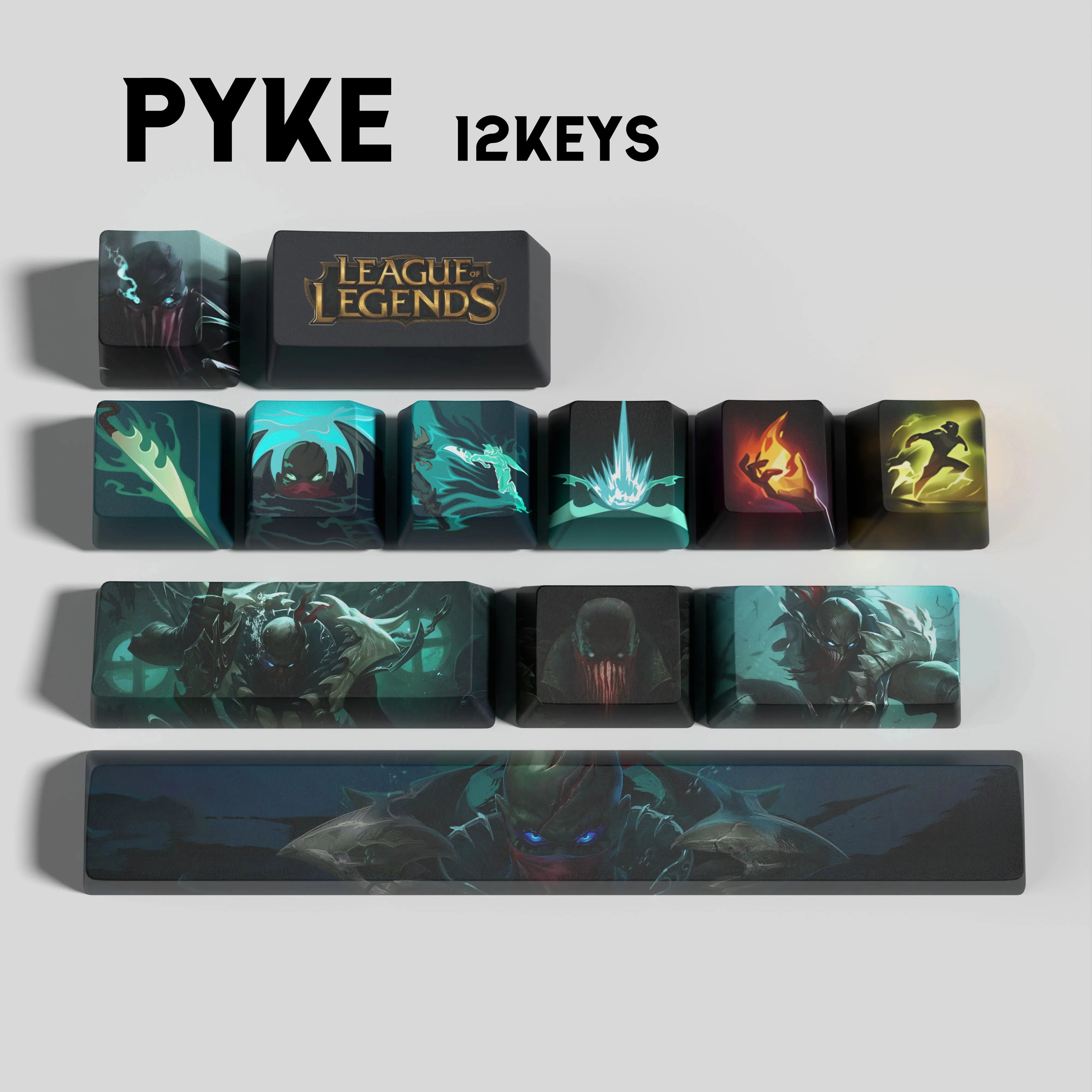 SPECIAL EDITION LEAGUE OF LEGENDS PYKE 12 KEYCAPS