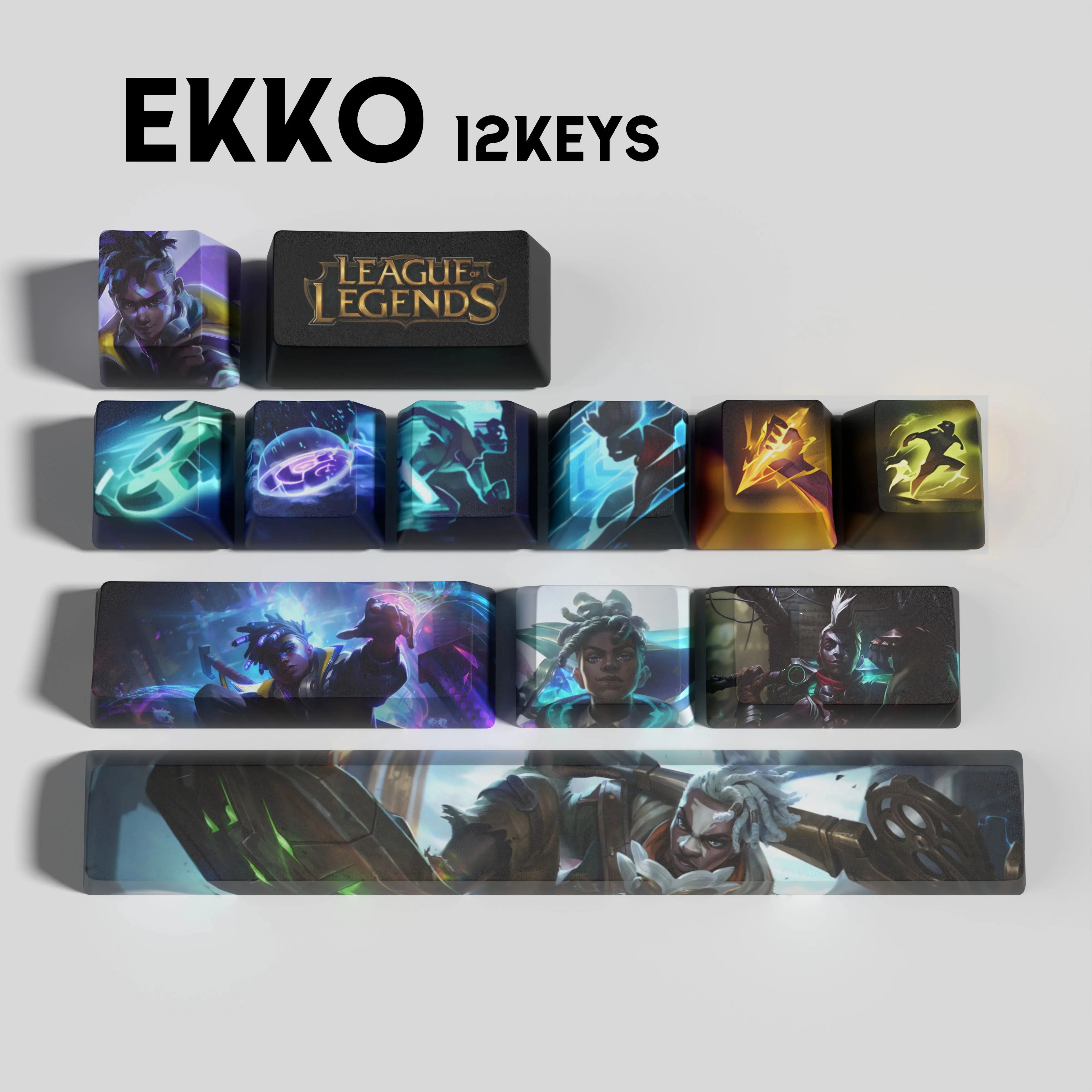SPECIAL EDITION LEAGUE OF LEGENDS EKKO 12 KEYCAPS