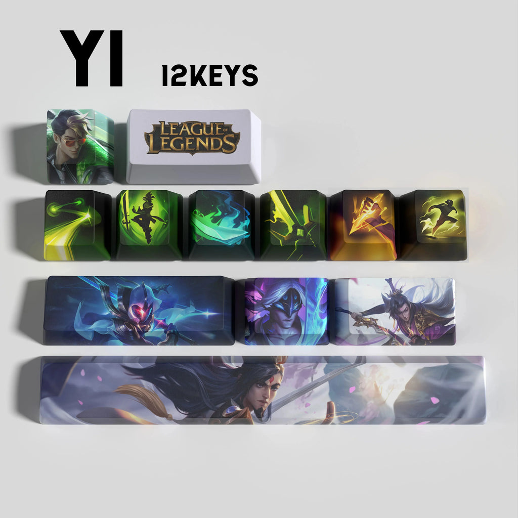 SPECIAL EDITION LEAGUE OF LEGENDS MASTER YI 12 KEYCAPS