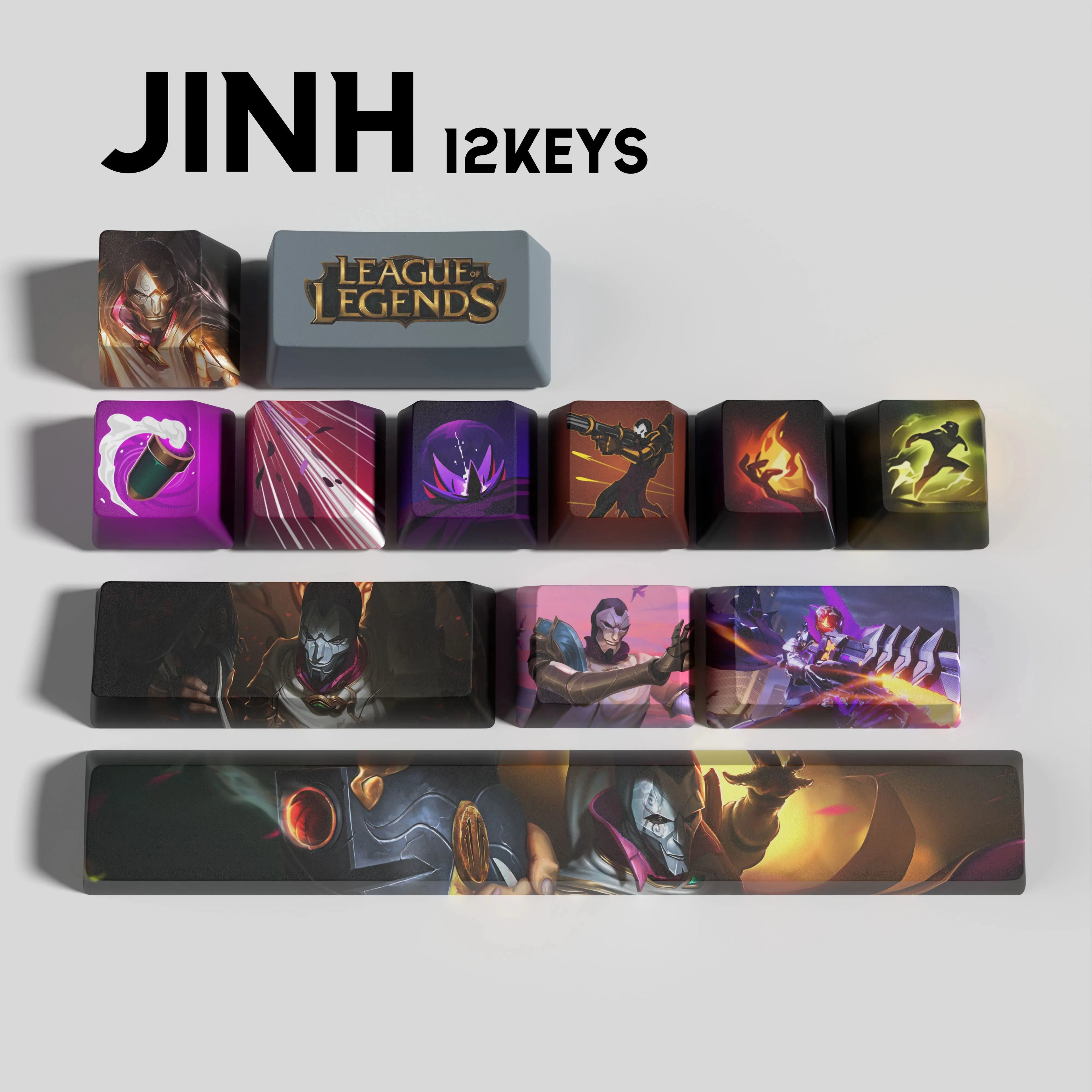 SPECIAL EDITION LEAGUE OF LEGENDS JHIN 12 KEYCAPS