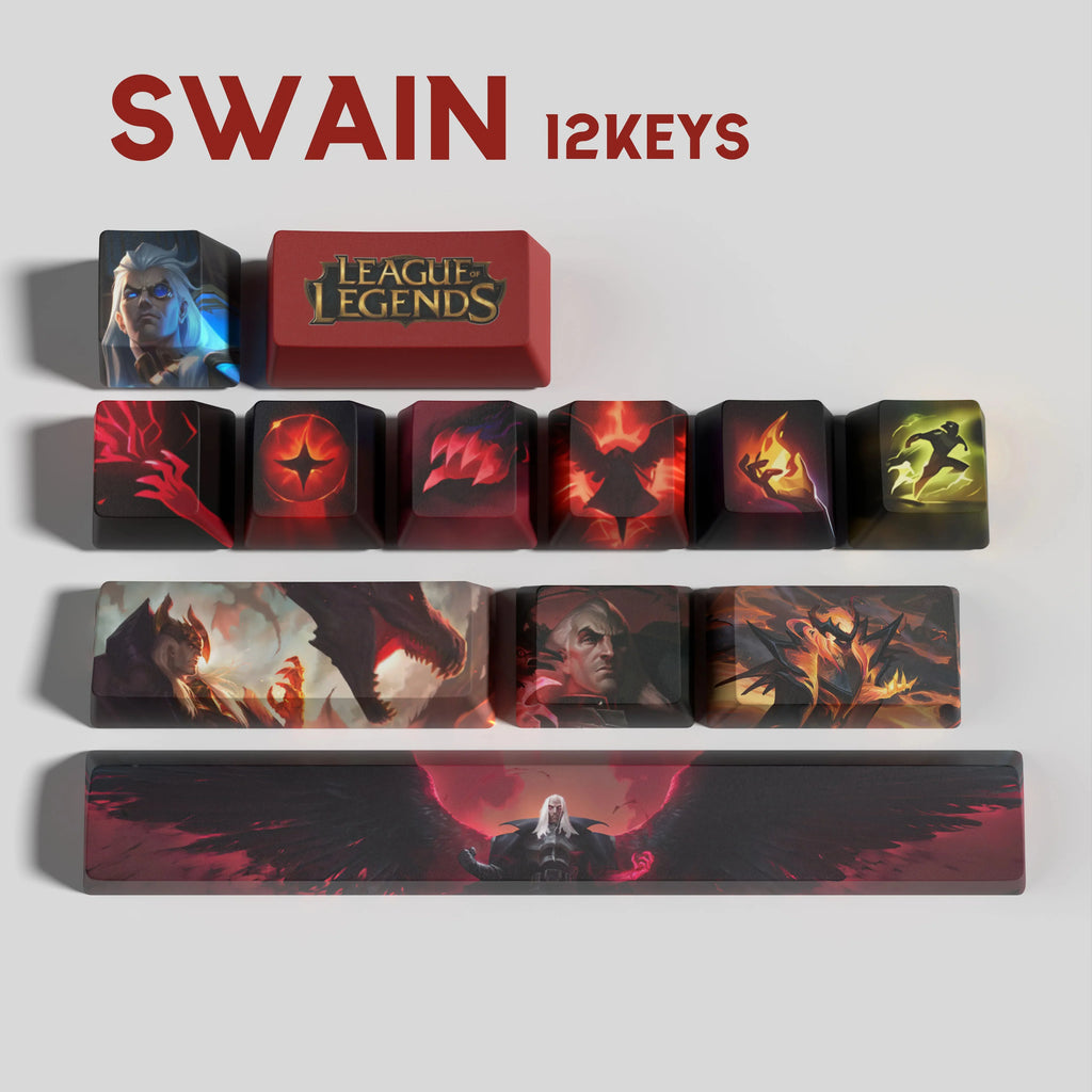 SPECIAL EDITION LEAGUE OF LEGENDS SWAIN 12 KEYCAPS