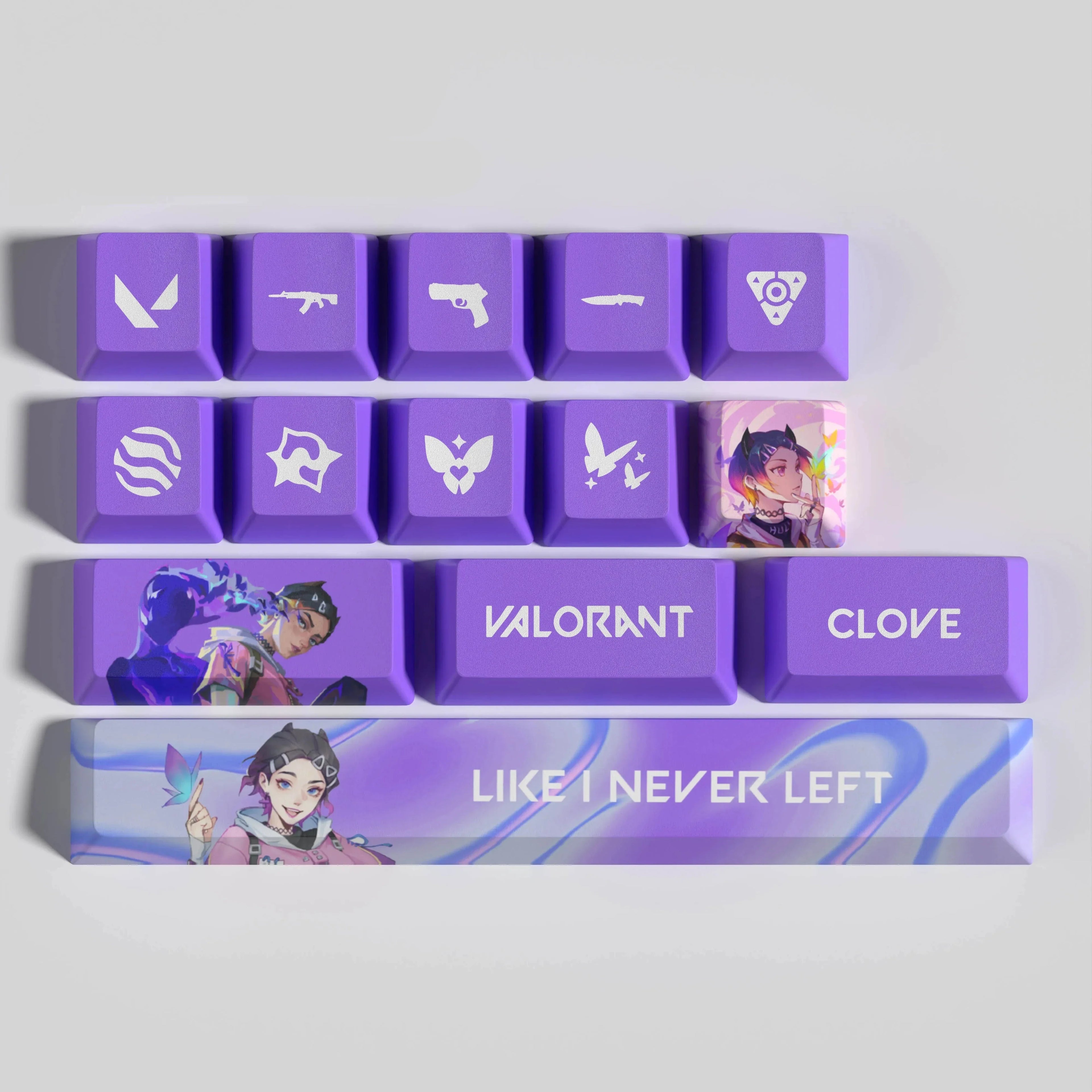 VALORANT DESIGNT CLOVE 14 KEYCAPS