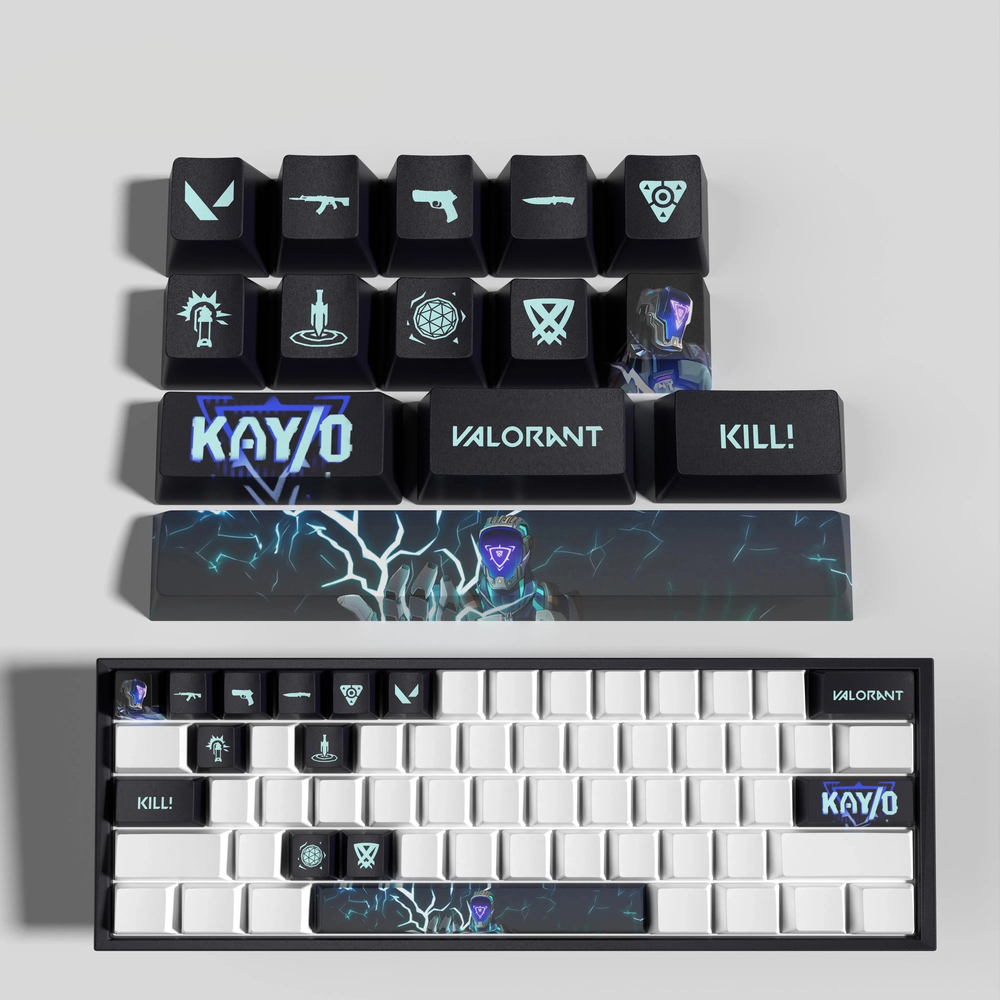 VALORANT DESIGN KAY-O 14 KEYCAPS