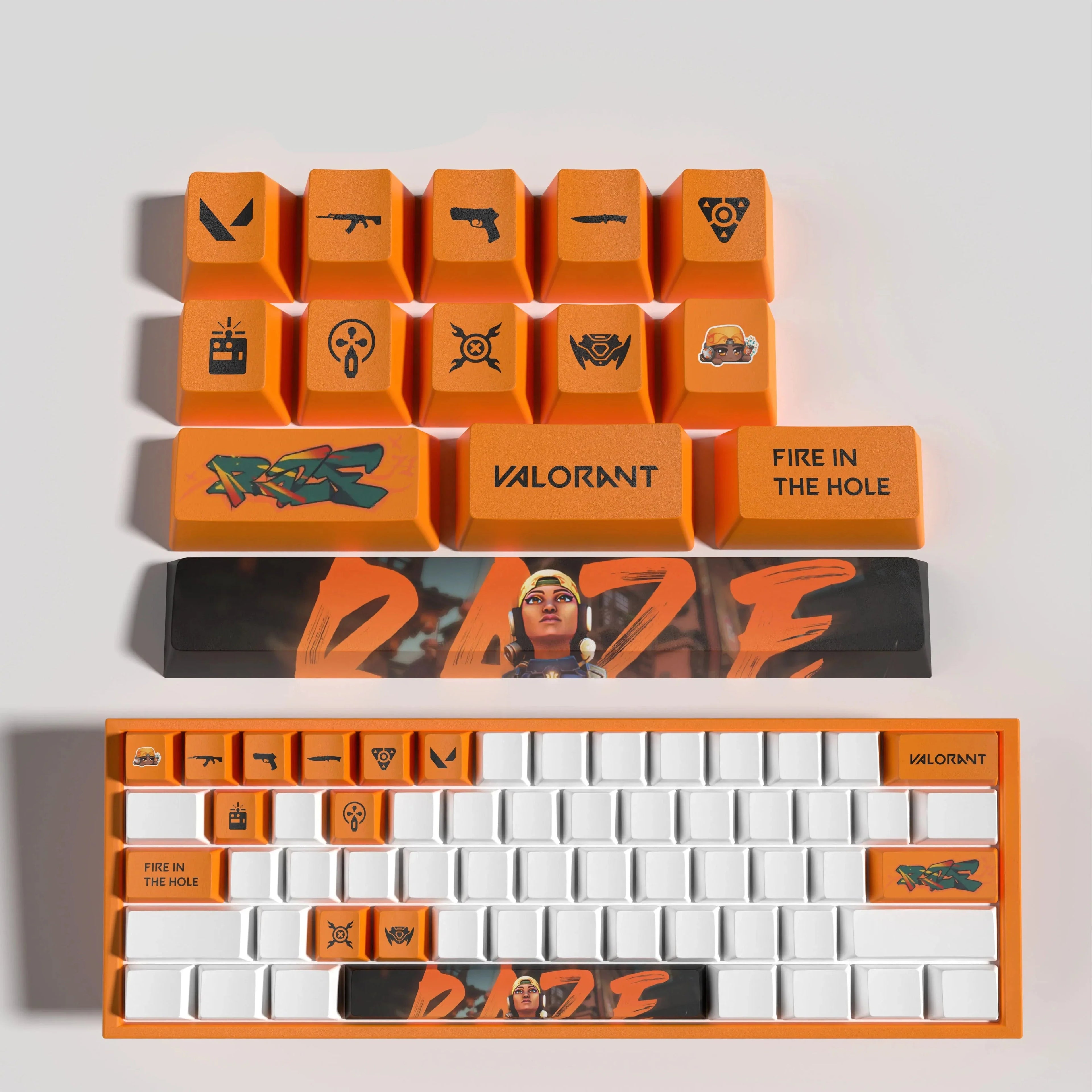 VALORANT DESIGNT RAZE 14 KEYCAPS