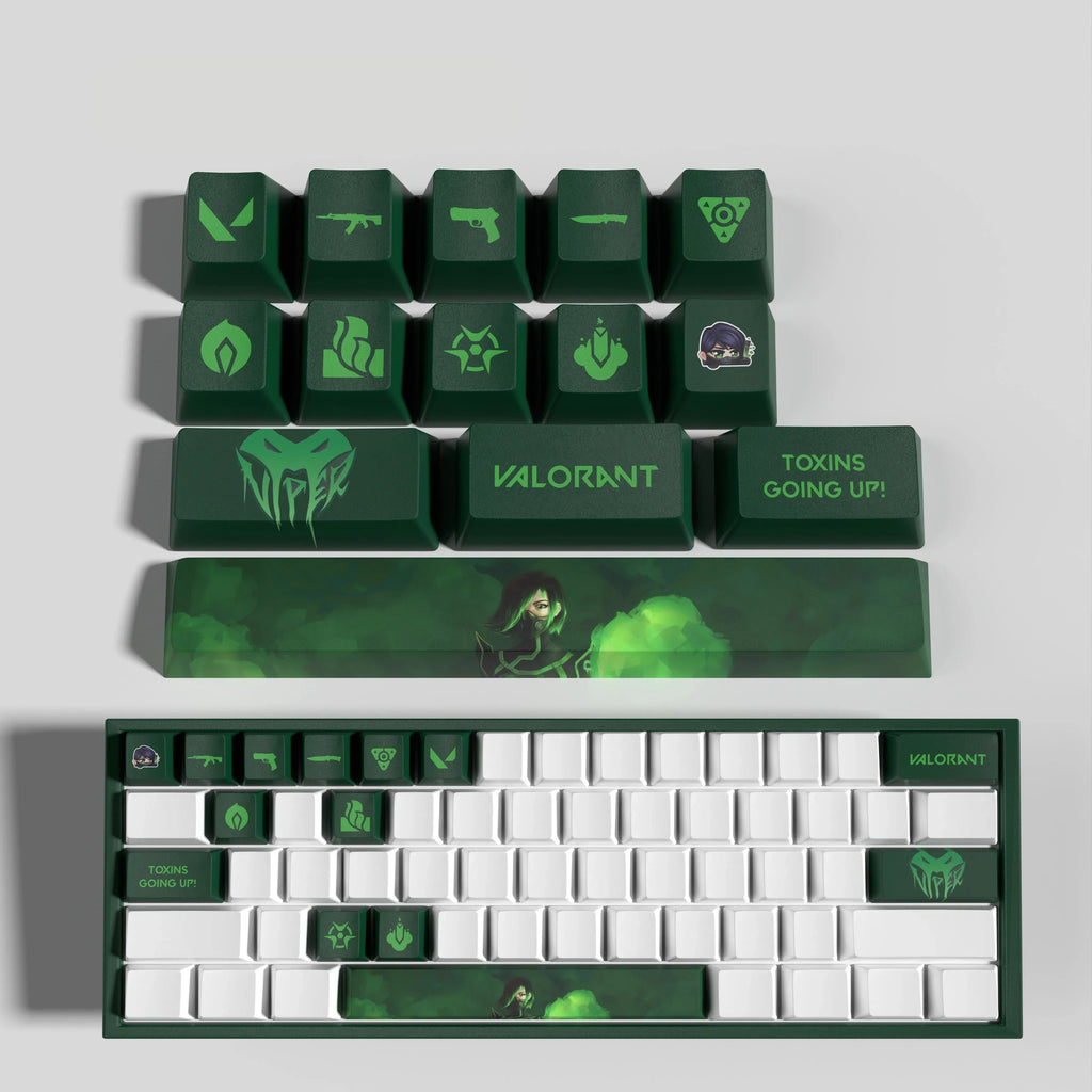 VALORANT DESIGN VIPER 14 KEYCAPS