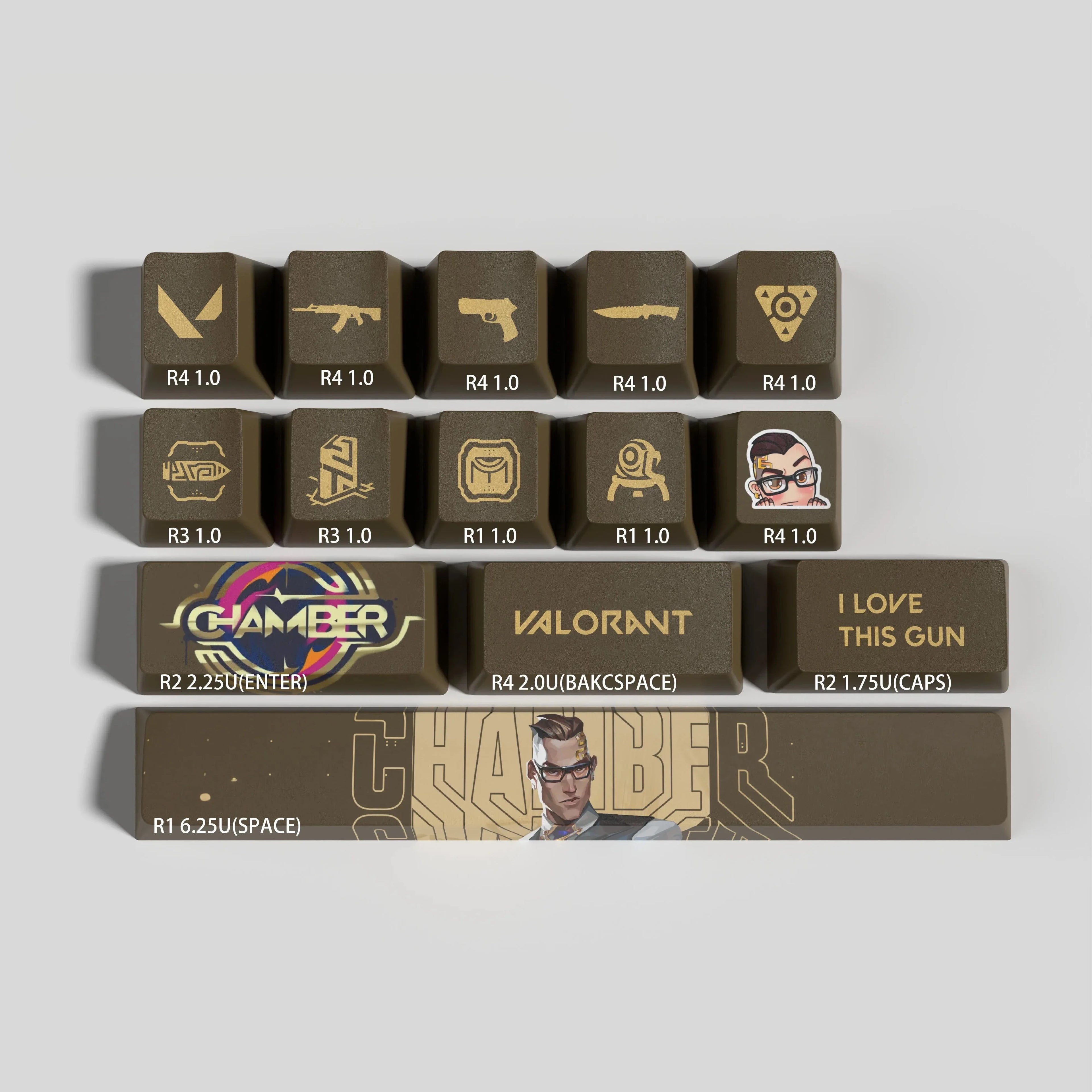 VALORANT DESIGN CHAMBER 14 KEYCAPS