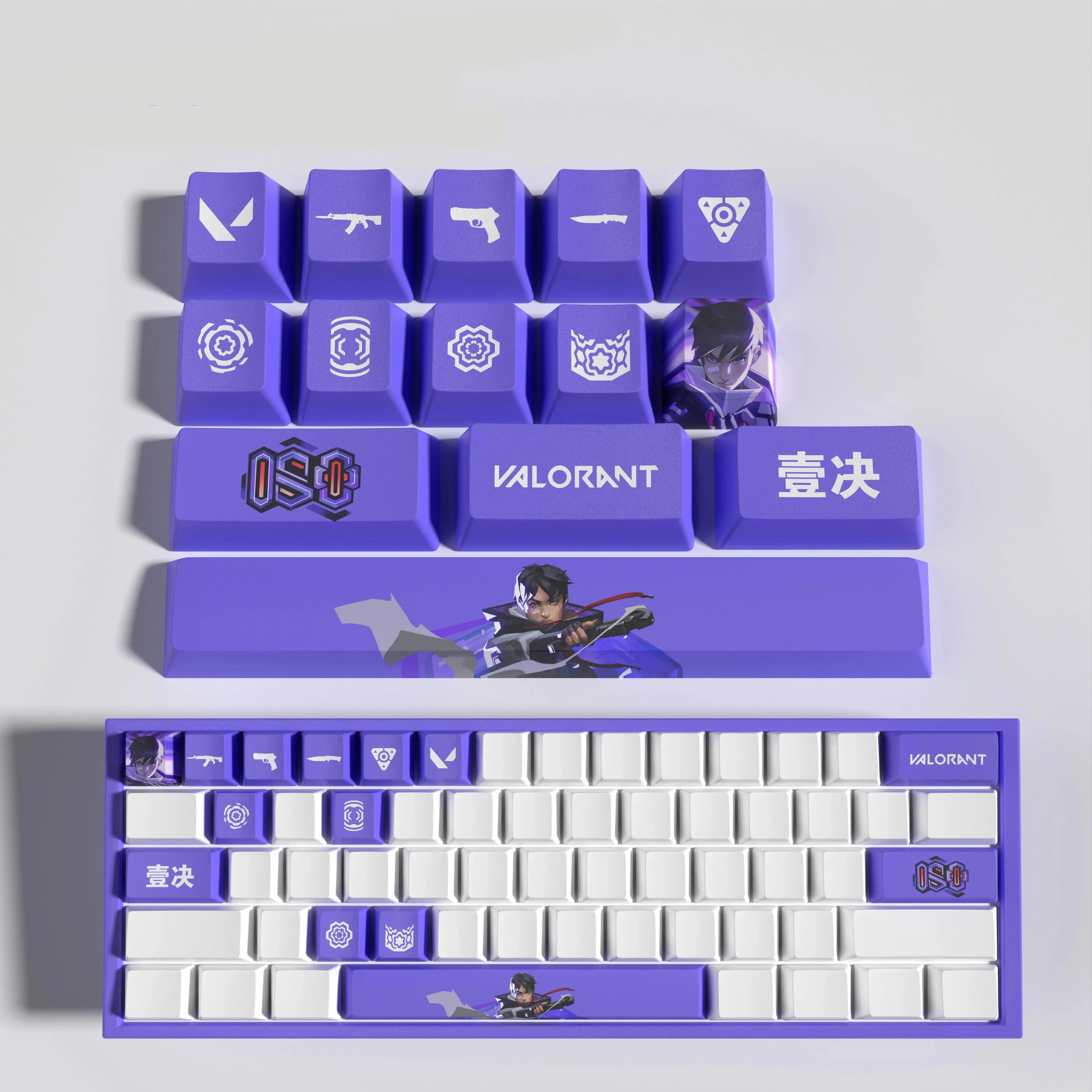 VALORANT DESIGNT ISO 14 KEYCAPS