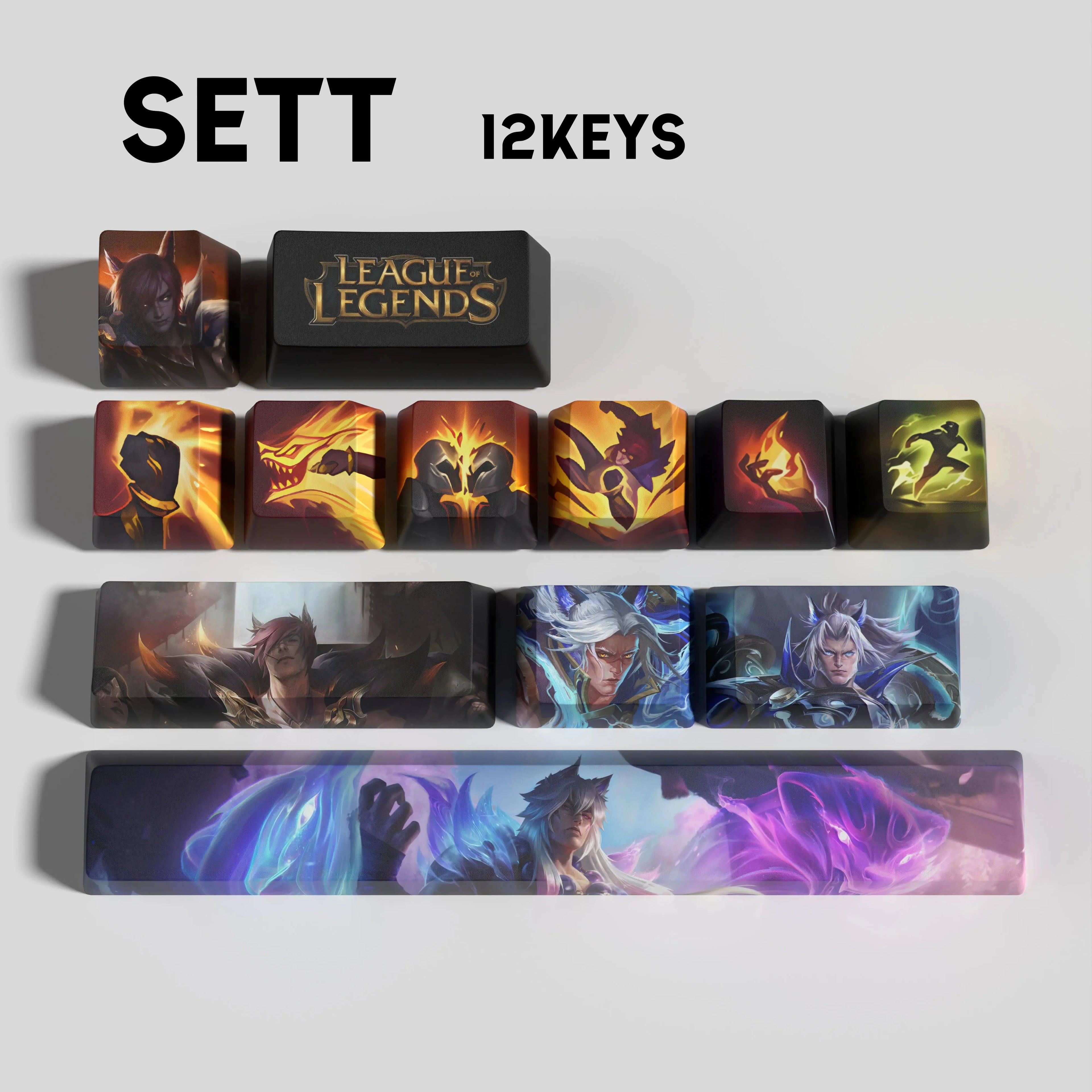SPECIAL EDITION LEAGUE OF LEGENDS SETT 12 KEYCAPS