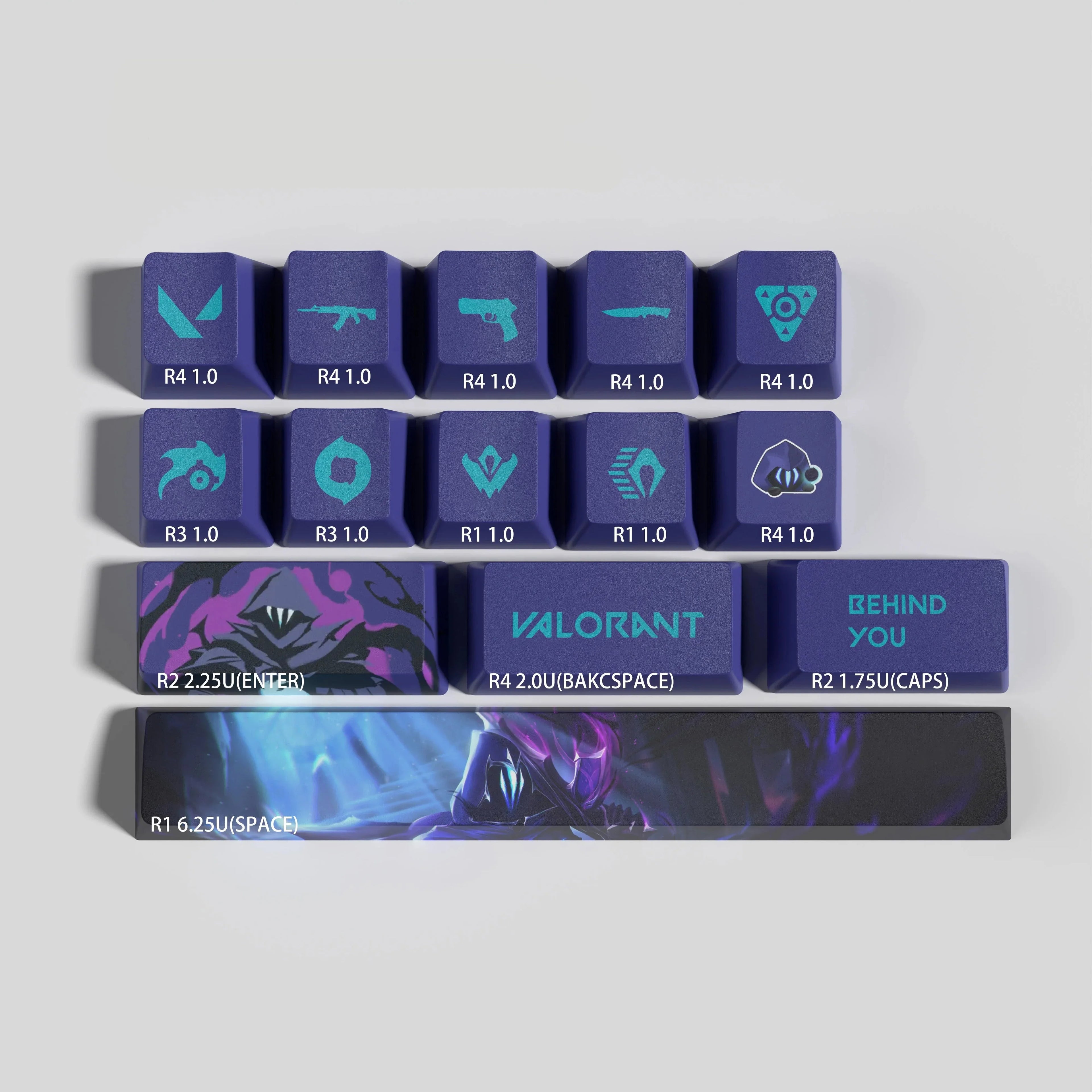 VALORANT DESIGN OMEN 14 KEYCAPS