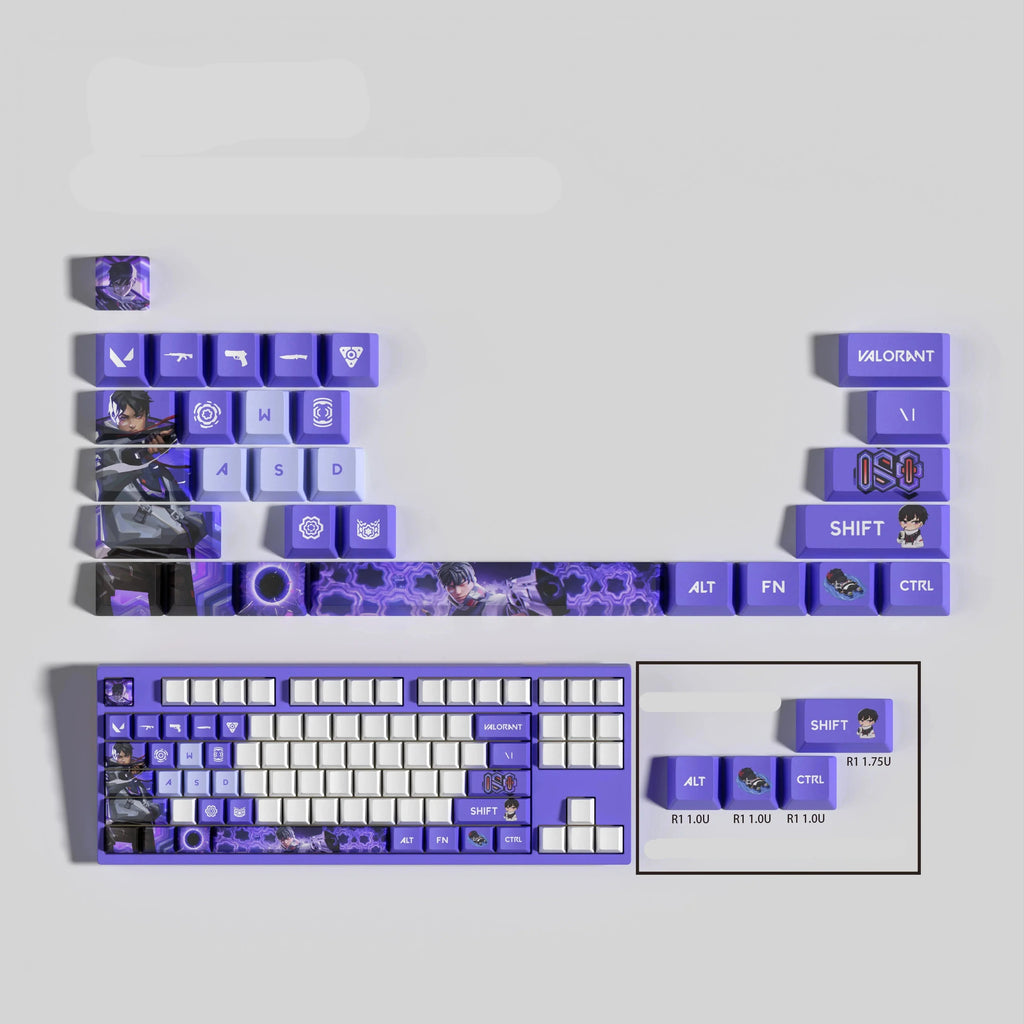 VALORANT DESIGNT ISO 29 KEYCAPS