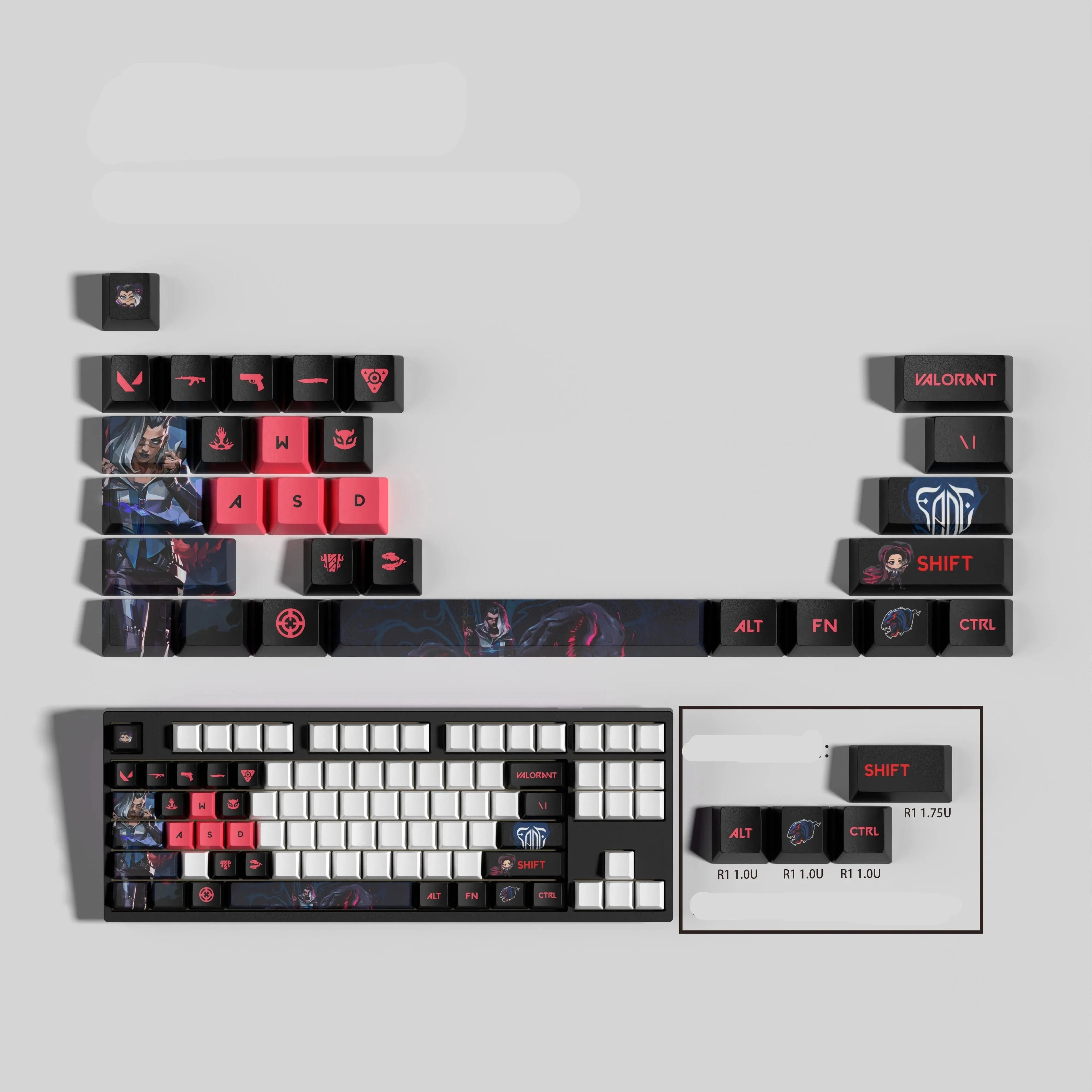VALORANT DESIGN FADE 29 KEYCAPS