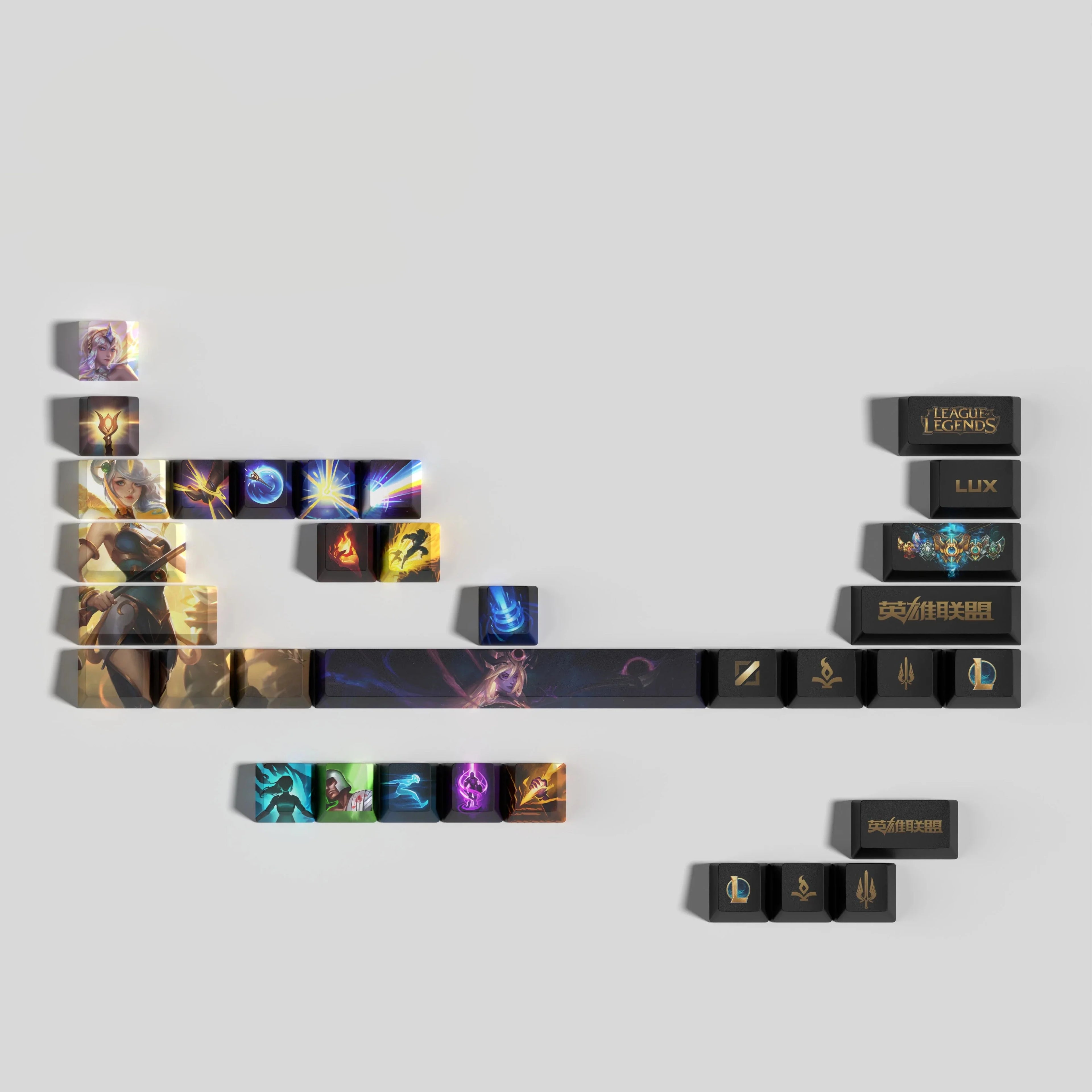 LEAGUE OF LEGENDS DESIGN LUX 33 KEYCAPS