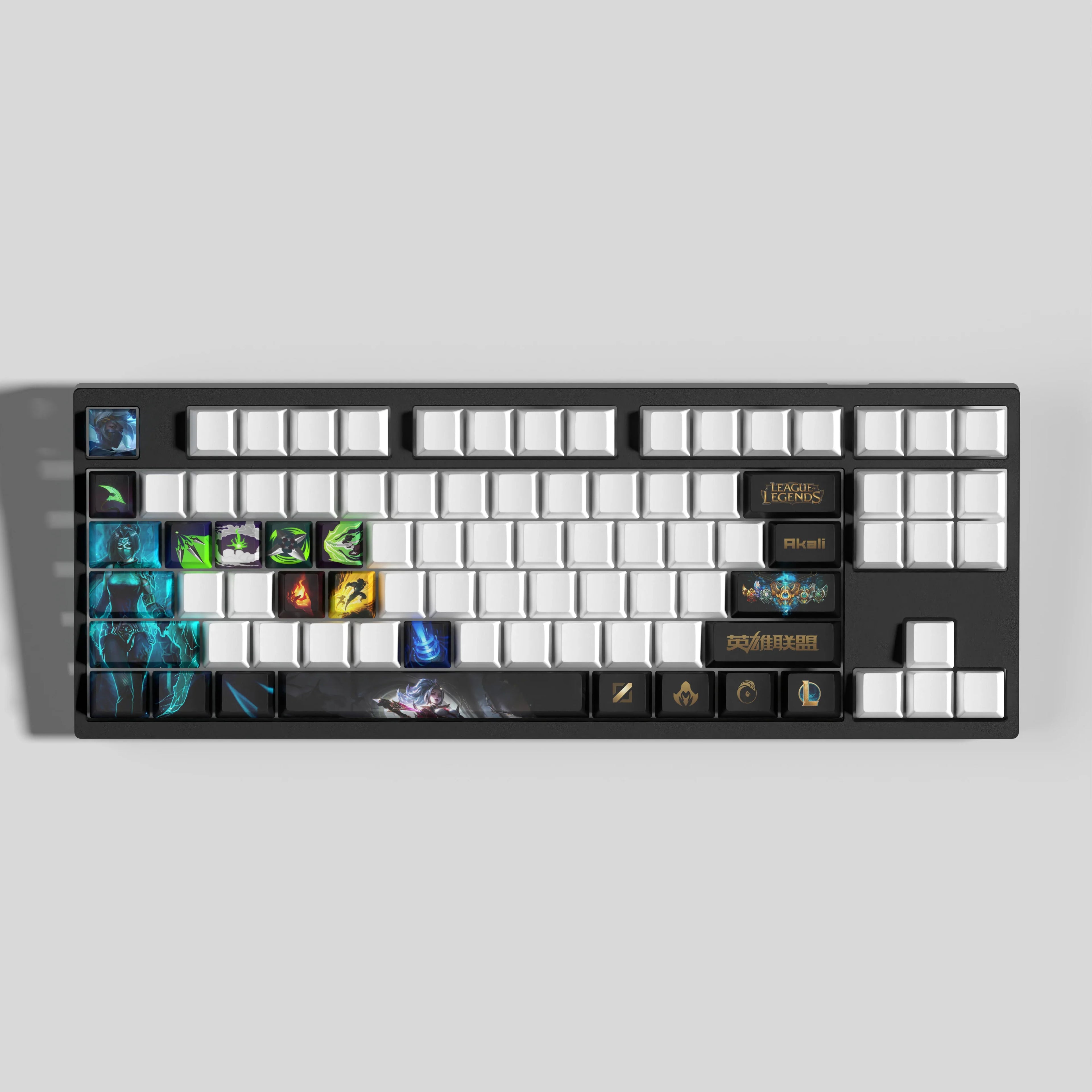 LEAGUE OF LEGENDS DESIGN AKALI 33 KEYCAPS