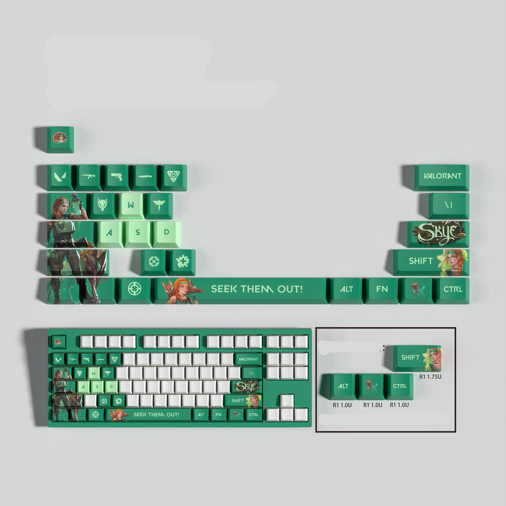 VALORANT DESIGN SKYE 29 KEYCAPS