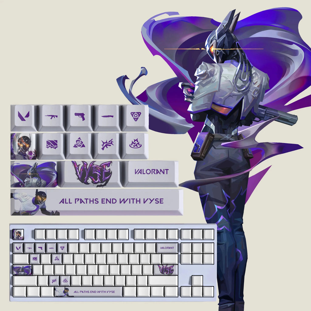 VALORANT DESIGN VYSE 14 KEYCAPS
