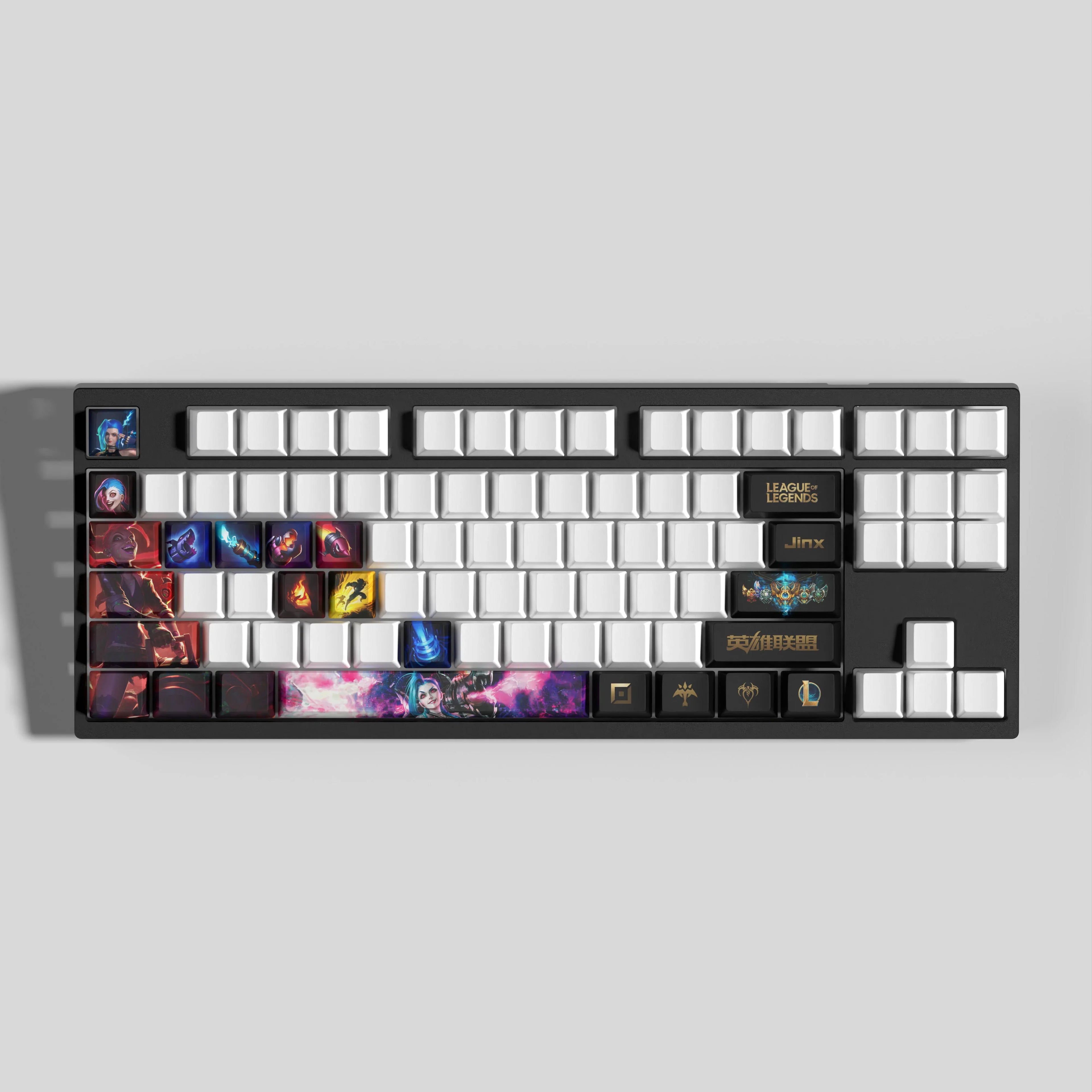 LEAGUE OF LEGENDS DESIGN JINX 33 KEYCAPS