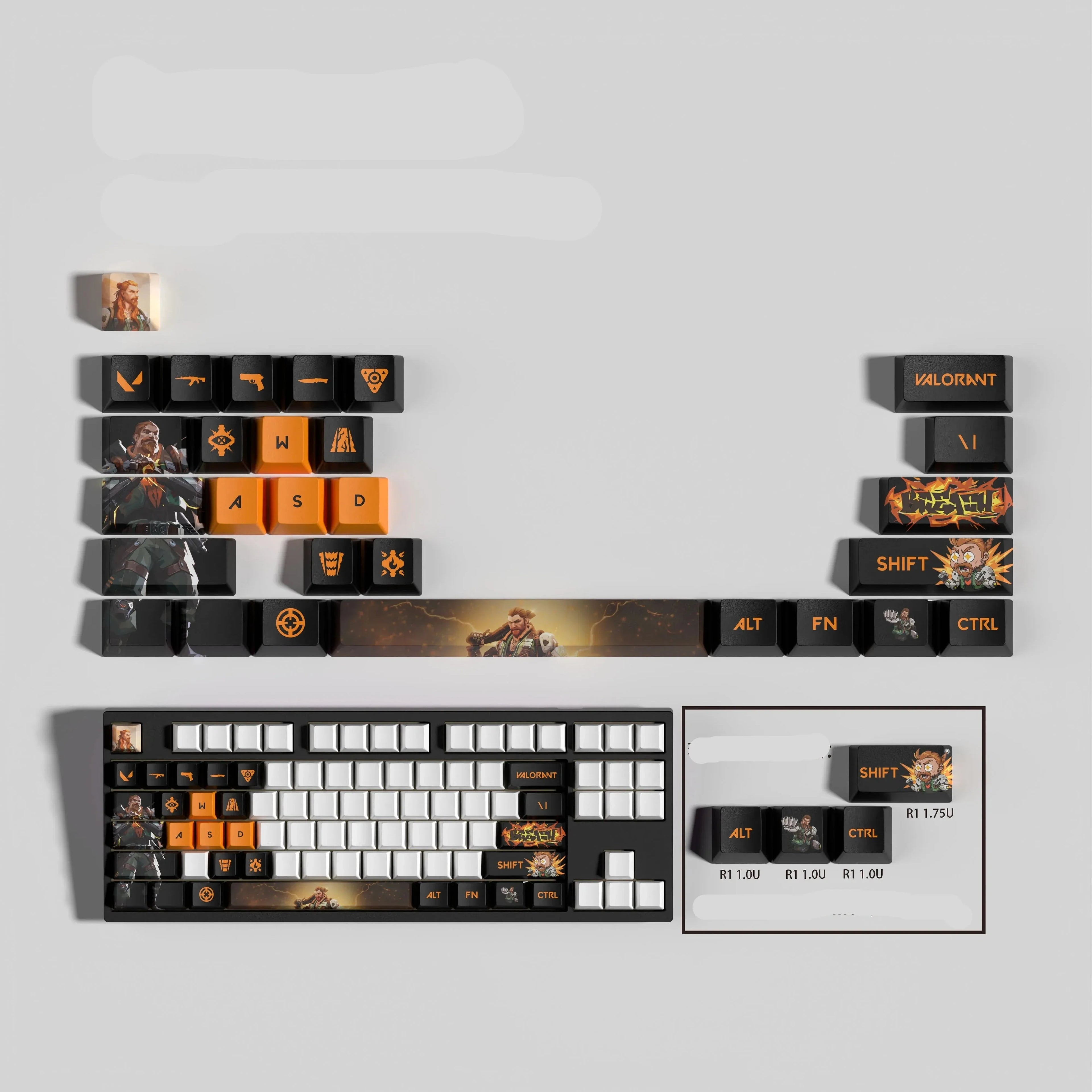 VALORANT DESIGN BREACH 29 KEYCAPS