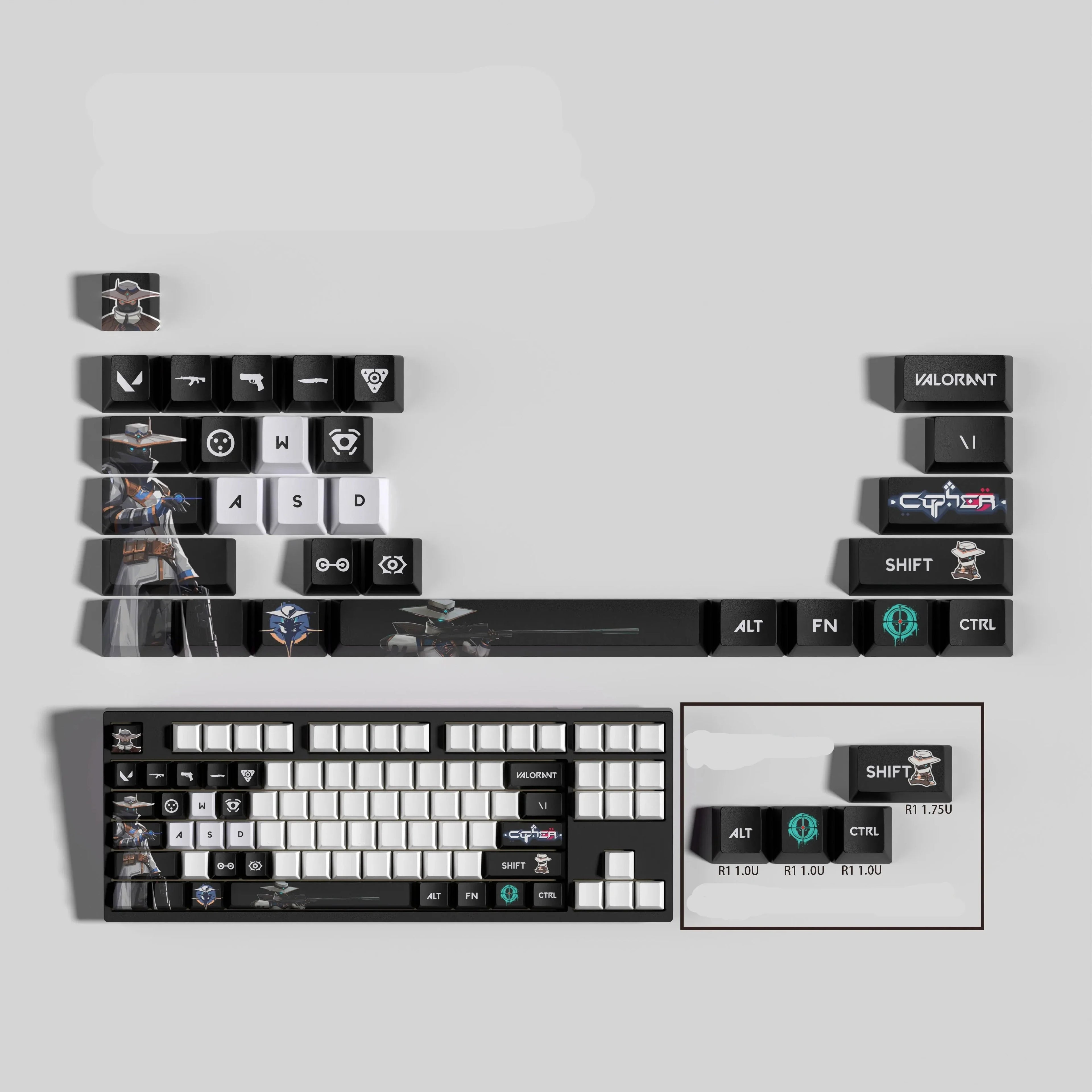 VALORANT DESIGN CYPHER 29 KEYCAPS