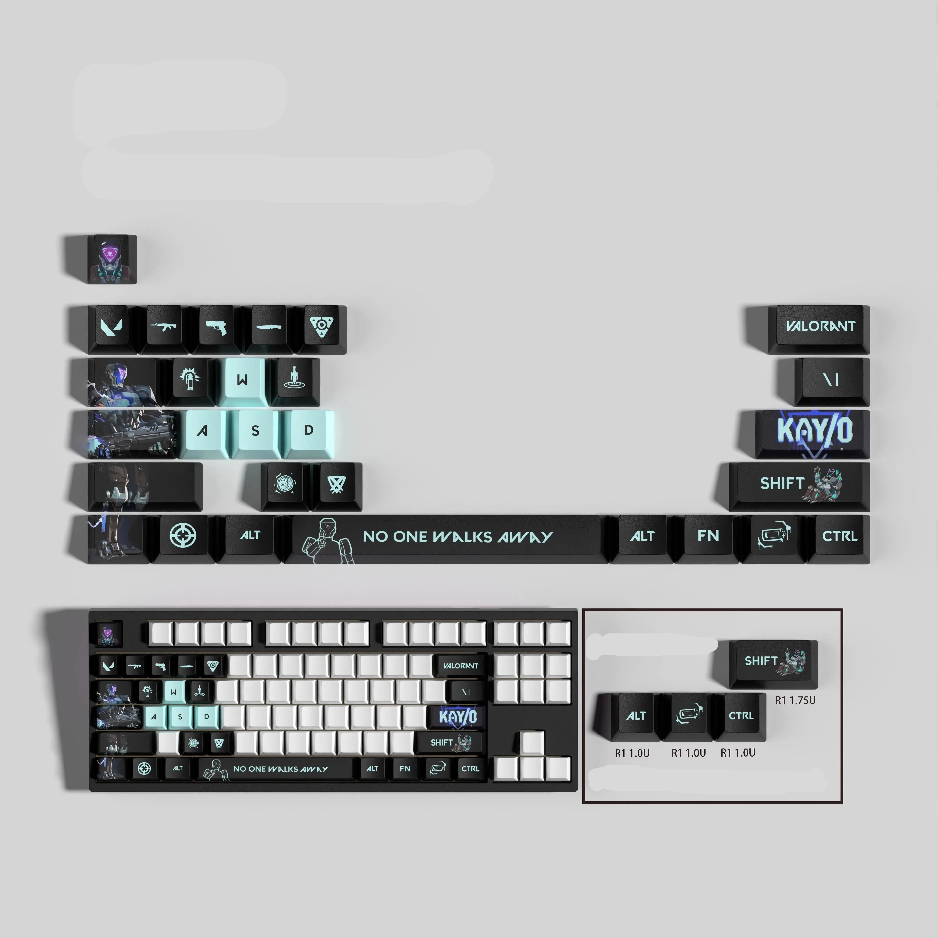 VALORANT DESIGN KAY-O 29 KEYCAPS