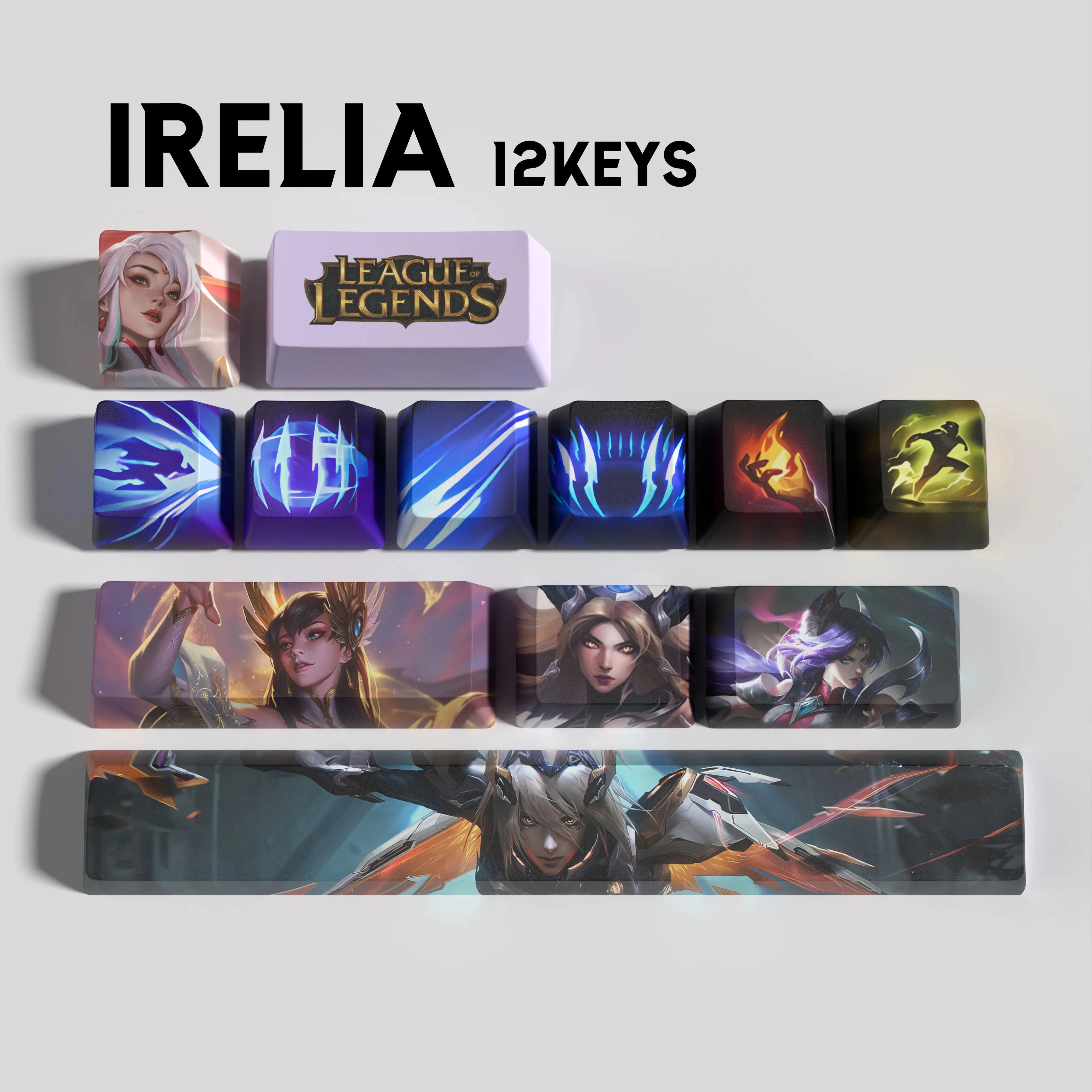 SPECIAL EDITION LEAGUE OF LEGENDS IRELIA 12 KEYCAPS