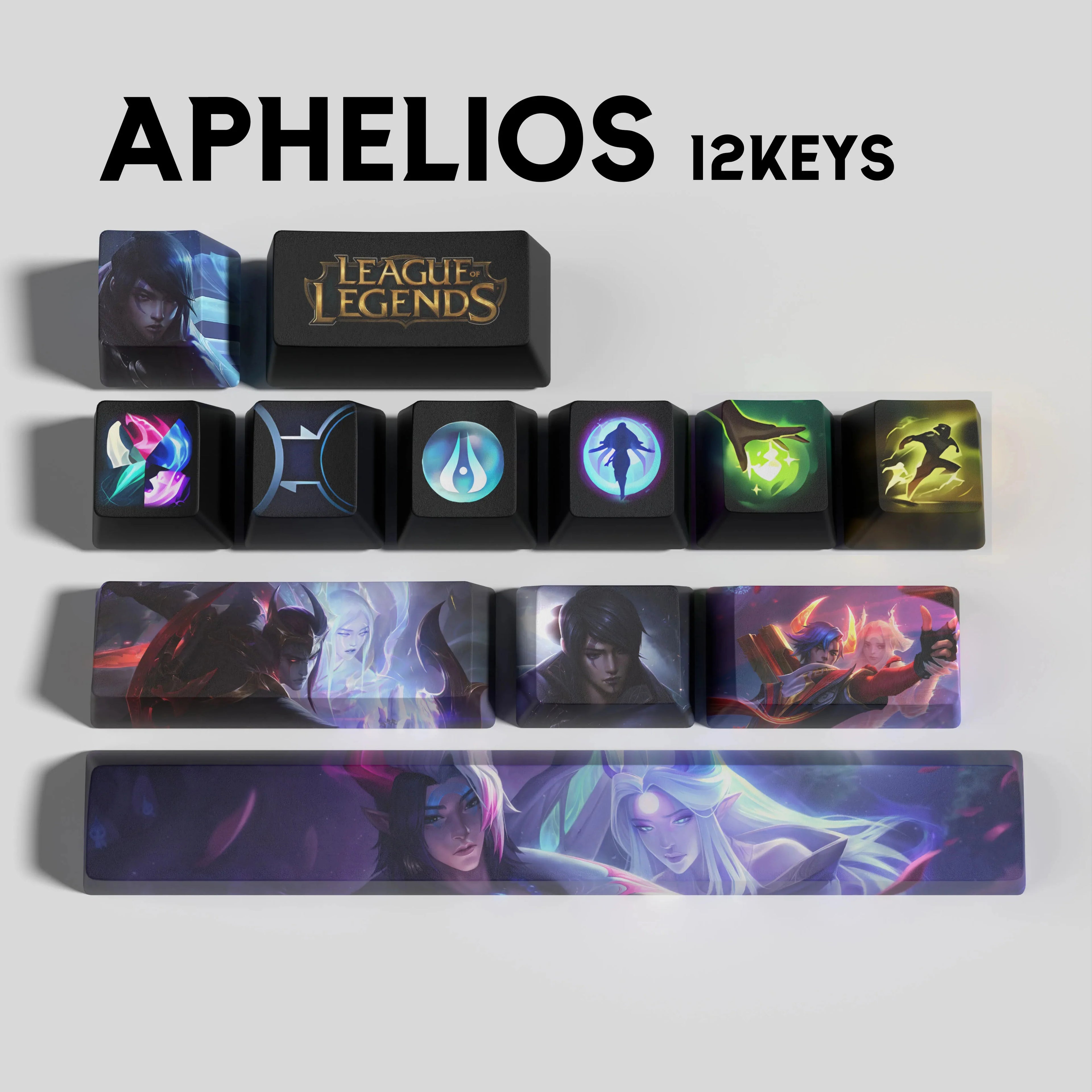 SPECIAL EDITION LEAGUE OF LEGENDS APHELIOS 12 KEYCAPS