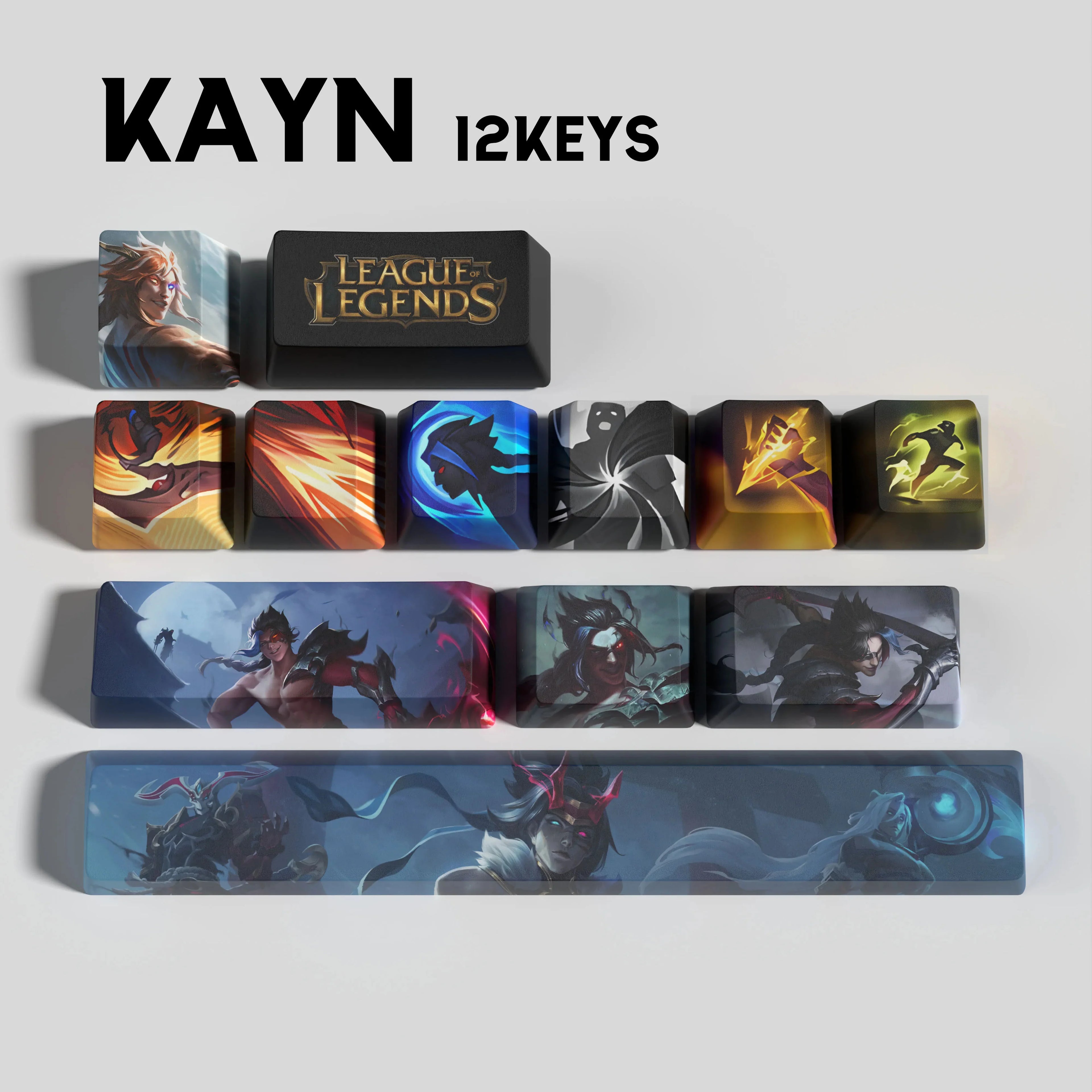 SPECIAL EDITION LEAGUE OF LEGENDS KAYN 12 KEYCAPS