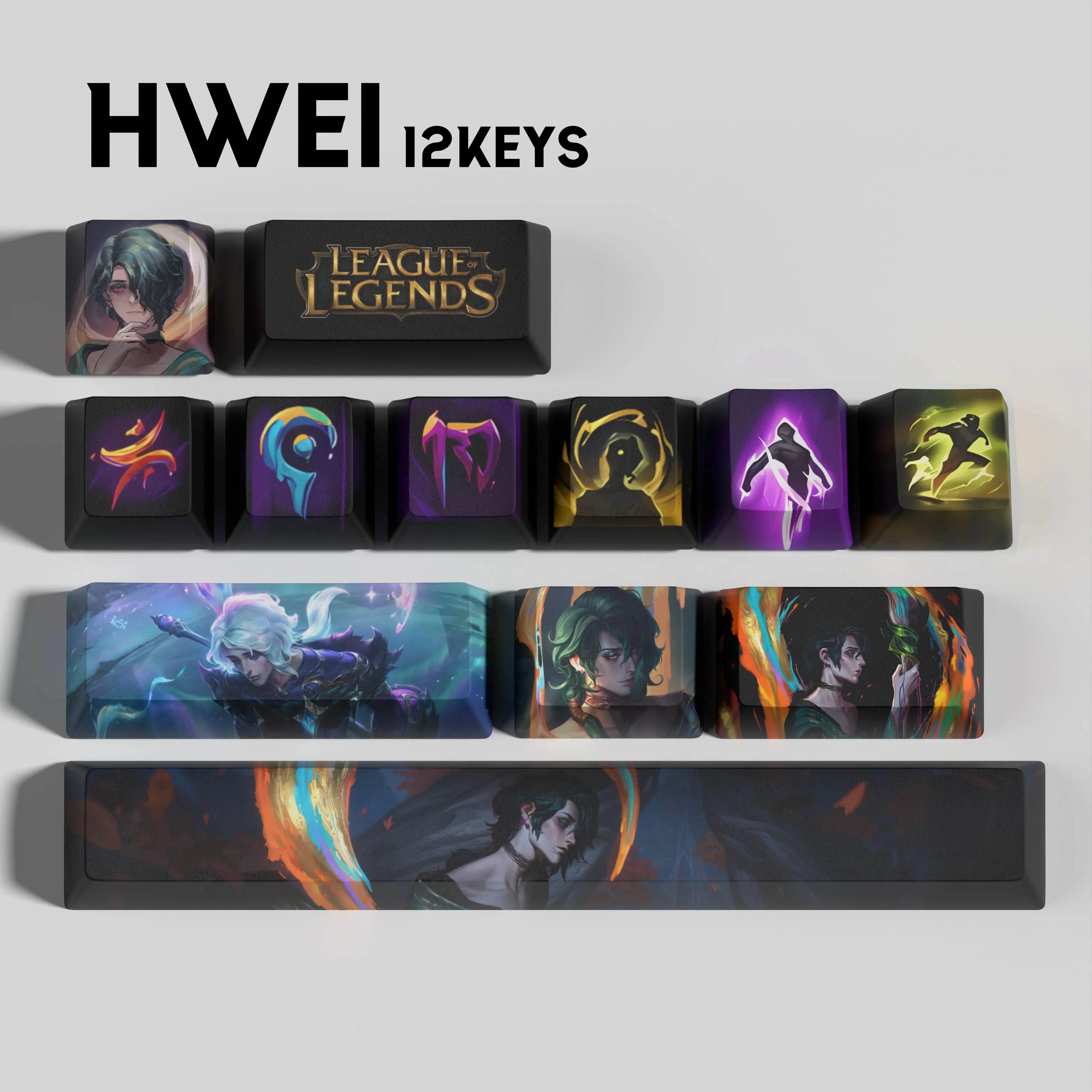 SPECIAL EDITION LEAGUE OF LEGENDS HWEI 12 KEYCAPS