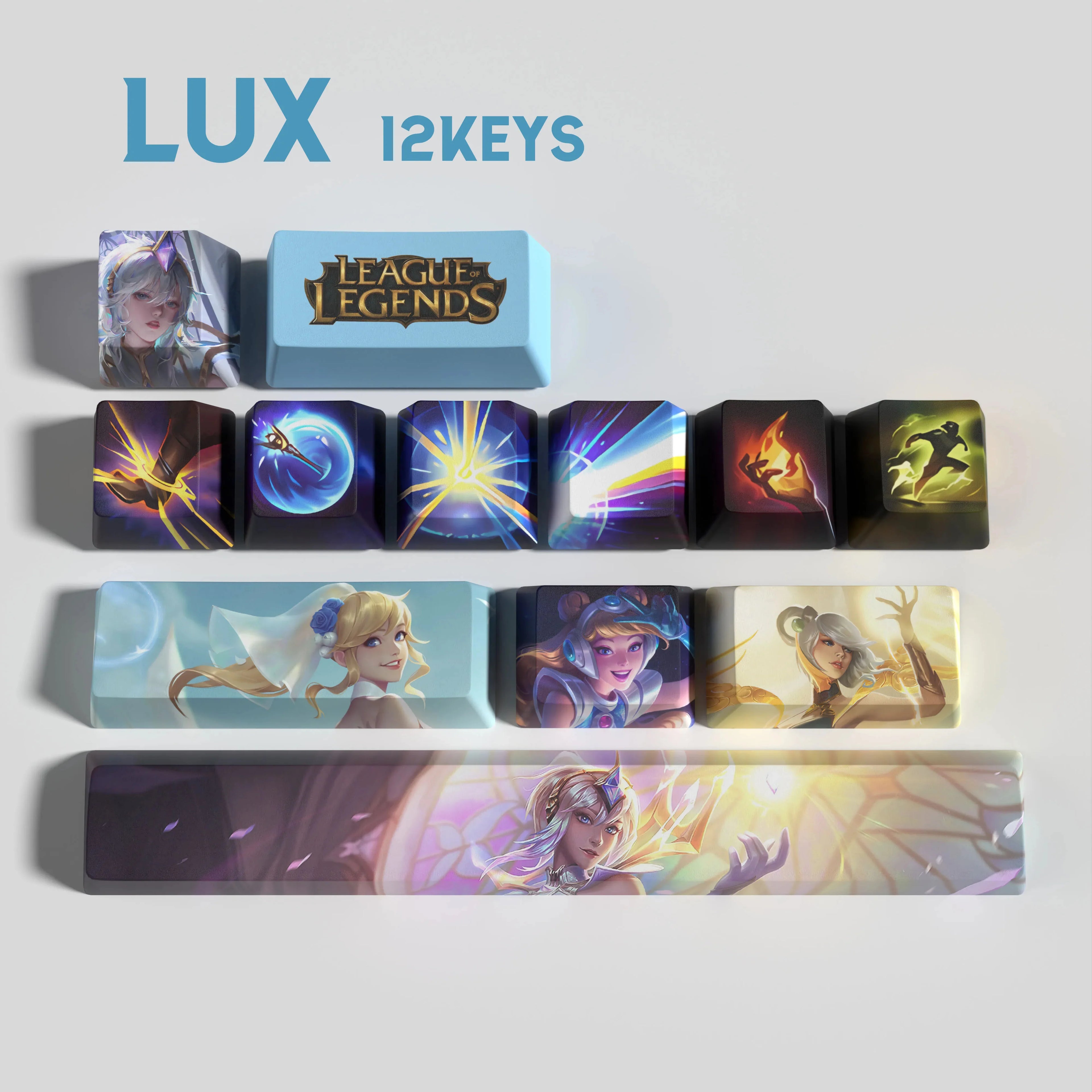 SPECIAL EDITION LEAGUE OF LEGENDS LUX 12 KEYCAPS