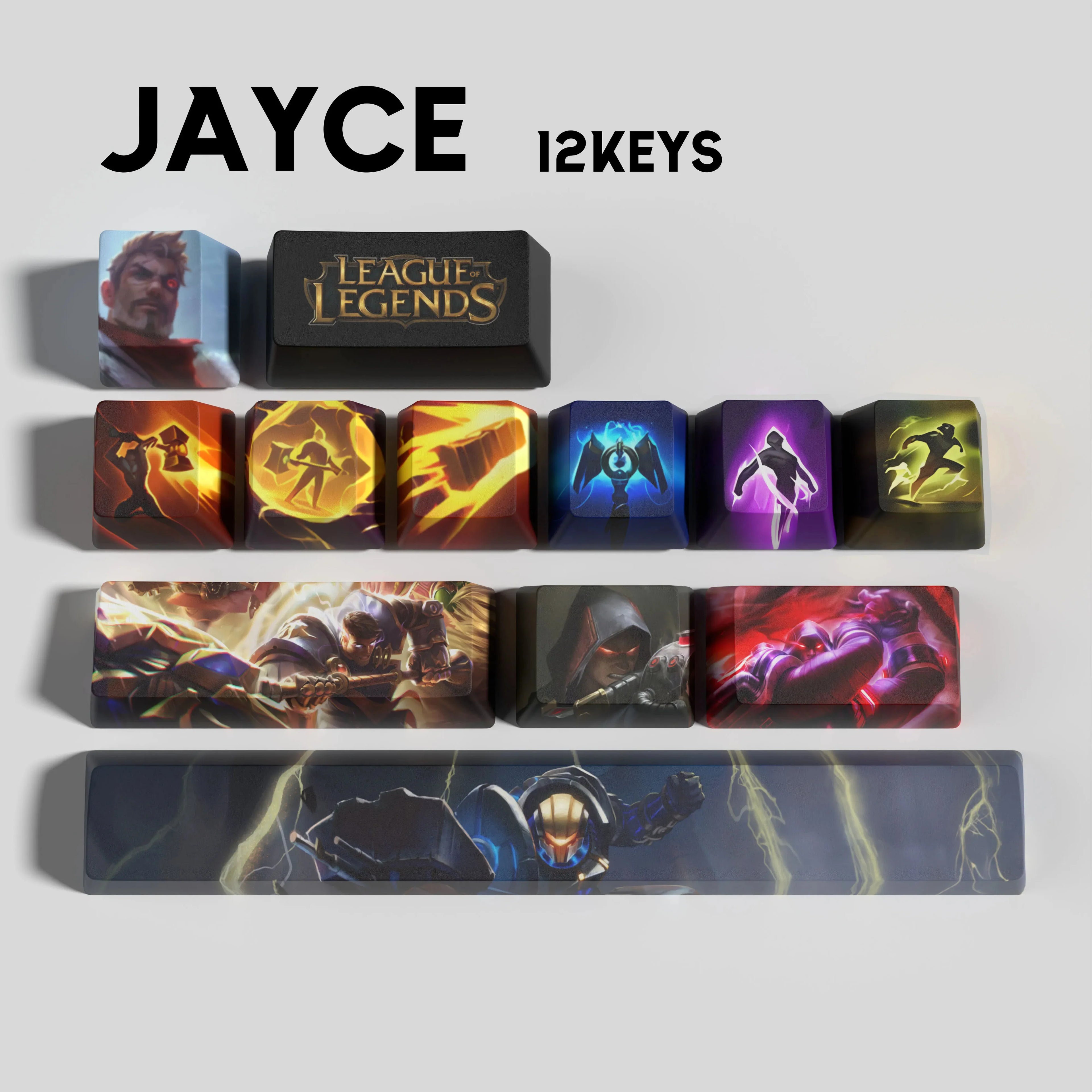 SPECIAL EDITION LEAGUE OF LEGENDS JAYCE 12 KEYCAPS