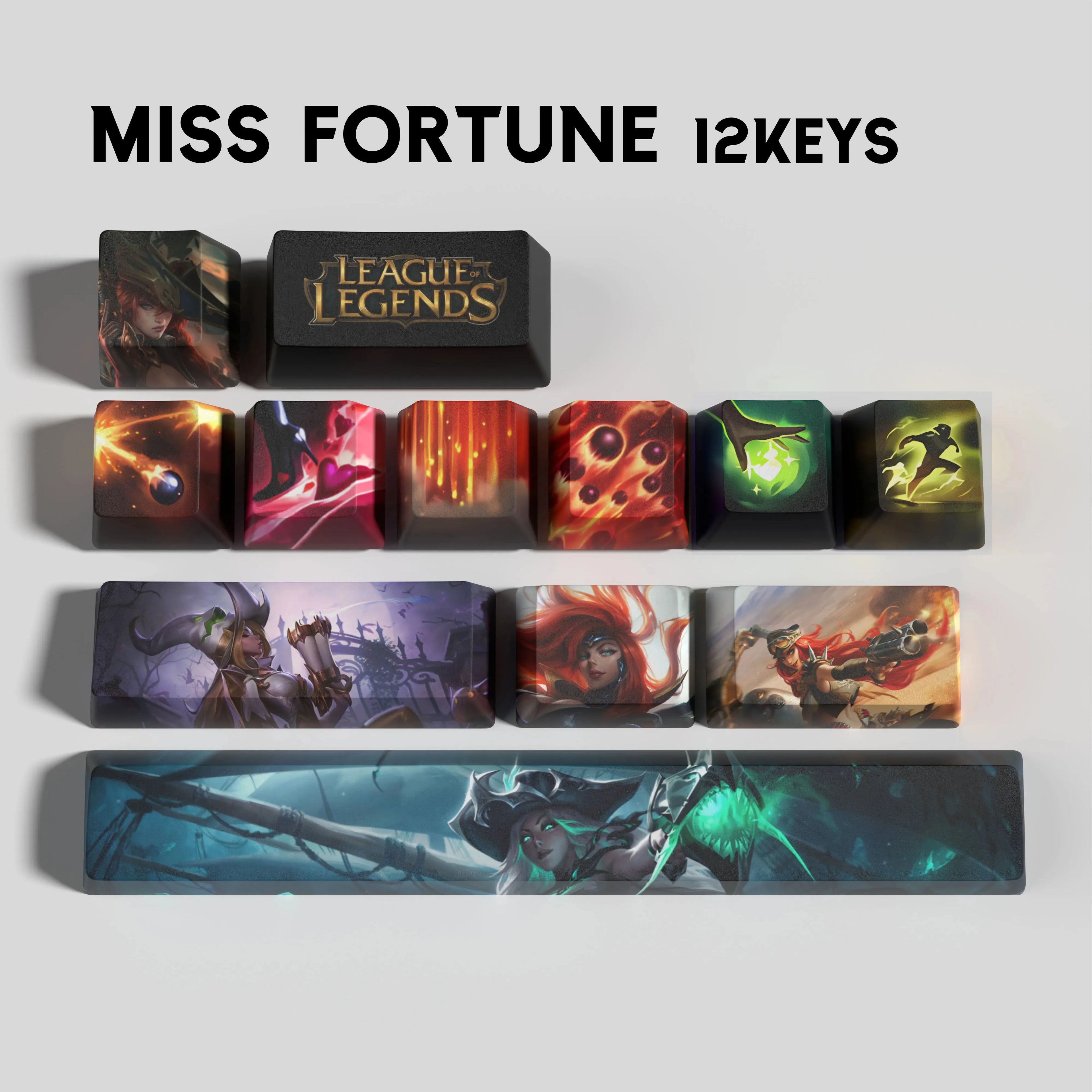 SPECIAL EDITION LEAGUE OF LEGENDS MISS FORTUNE 12 KEYCAPS