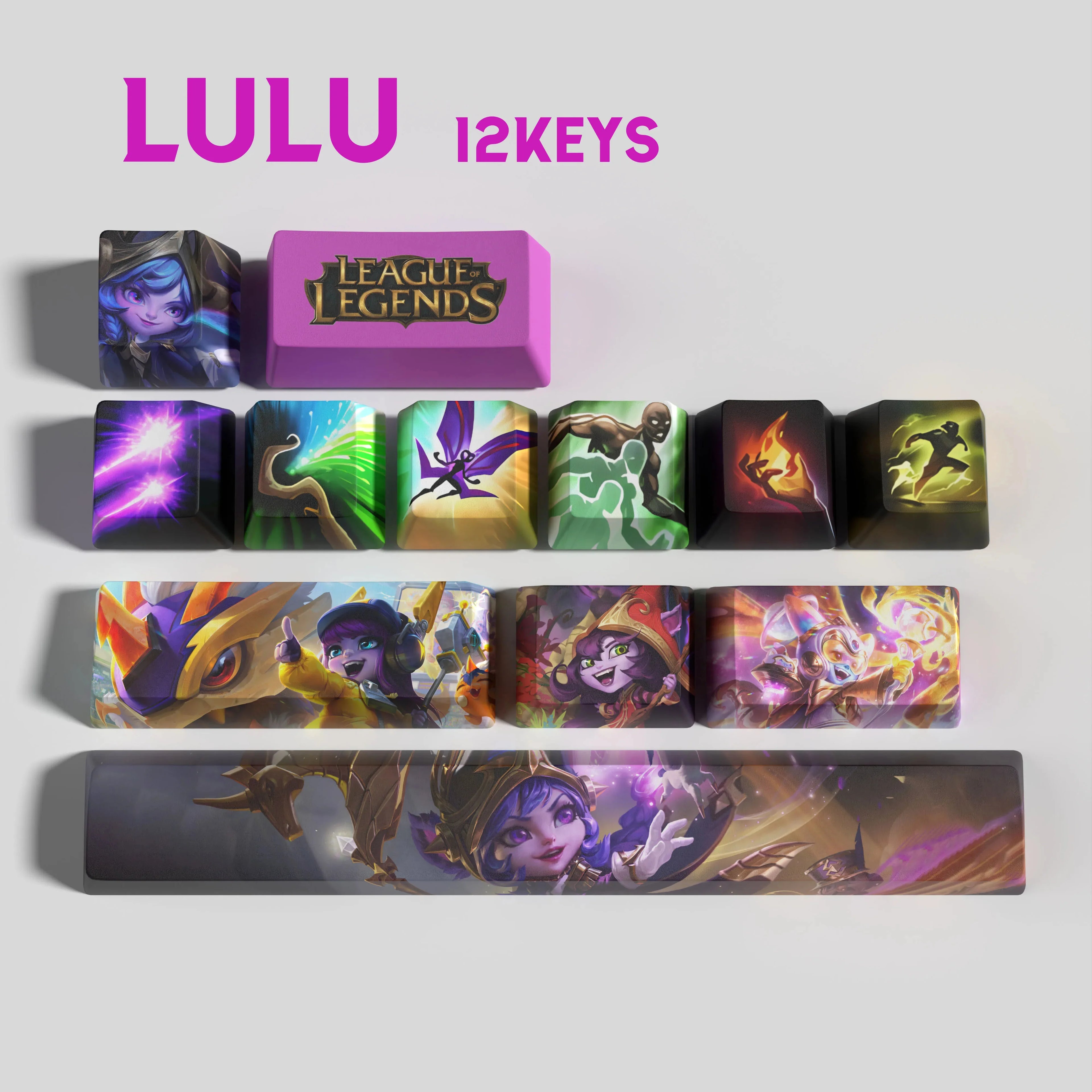 SPECIAL EDITION LEAGUE OF LEGENDS LULU 12 KEYCAPS
