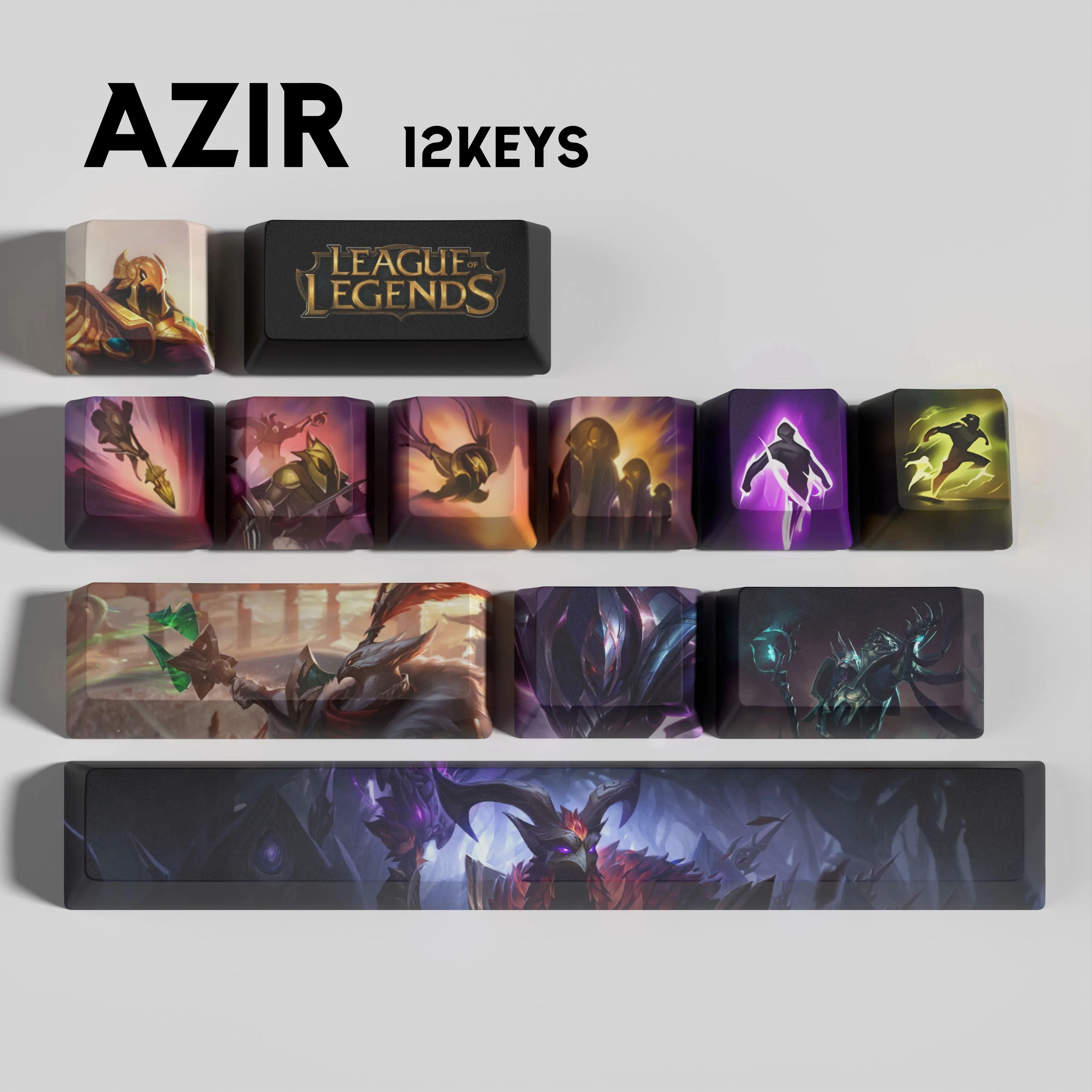 SPECIAL EDITION LEAGUE OF LEGENDS AZIR 12 KEYCAPS
