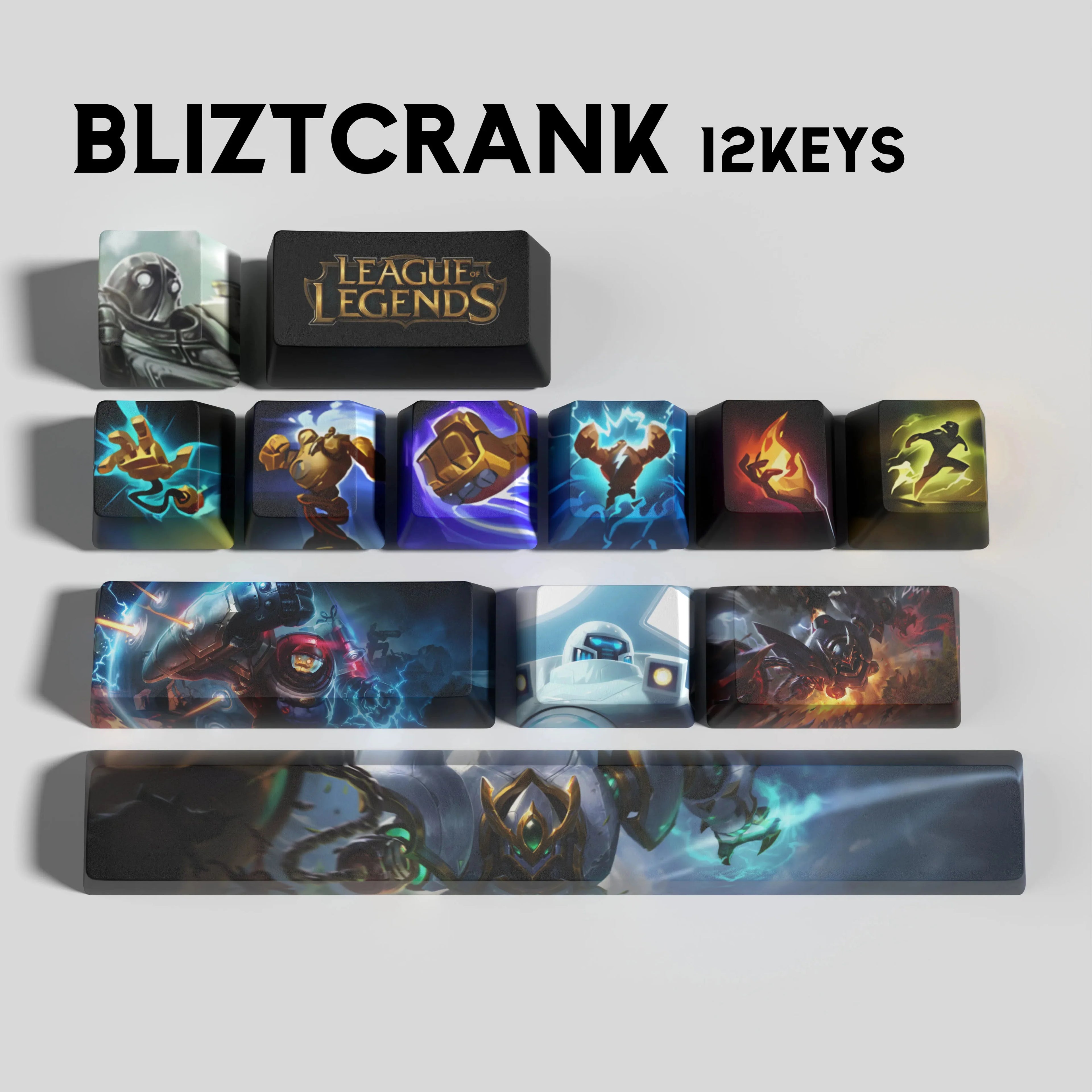 SPECIAL EDITION LEAGUE OF LEGENDS BLITZCRANK 12 KEYCAPS