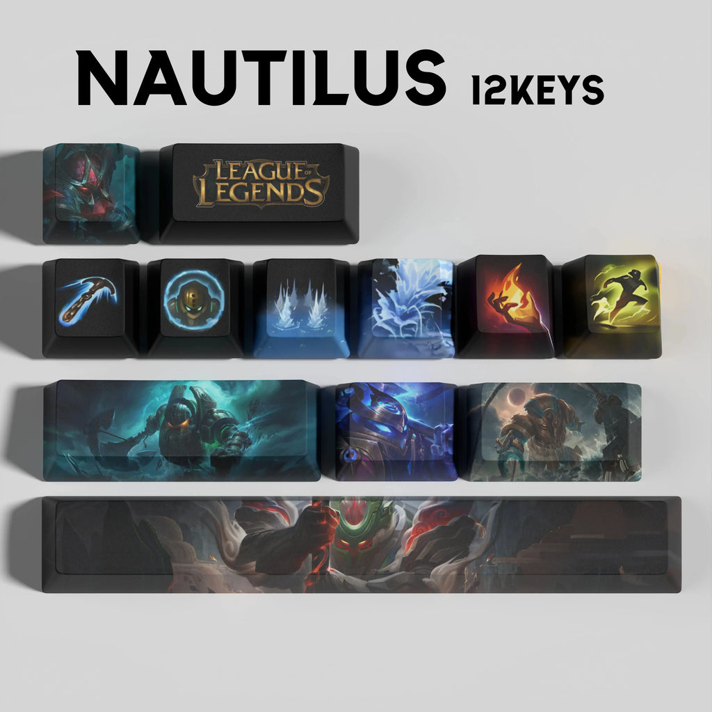 SPECIAL EDITION LEAGUE OF LEGENDS NAUTILUS 12 KEYCAPS