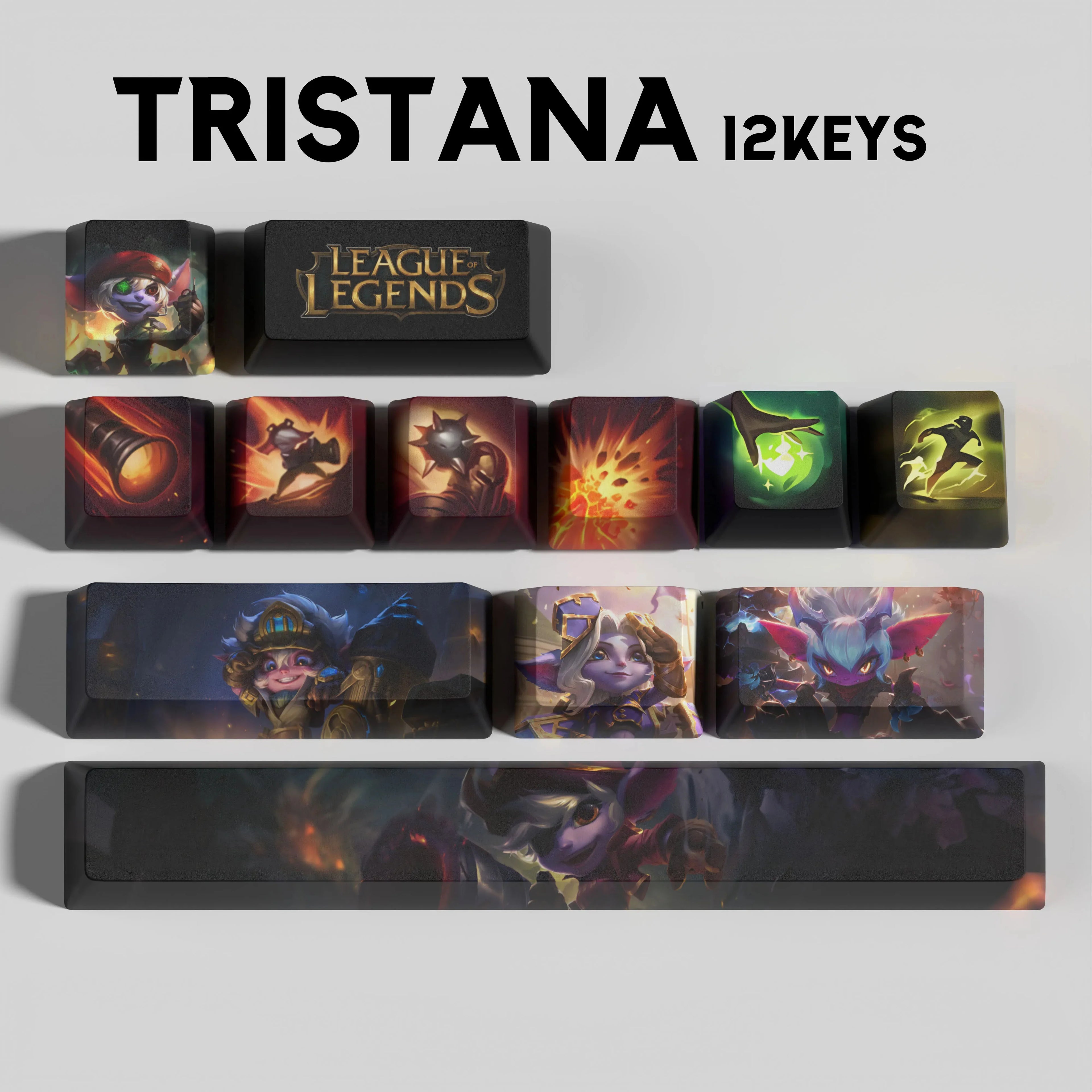 SPECIAL EDITION LEAGUE OF LEGENDS TRISTANA 12 KEYCAPS