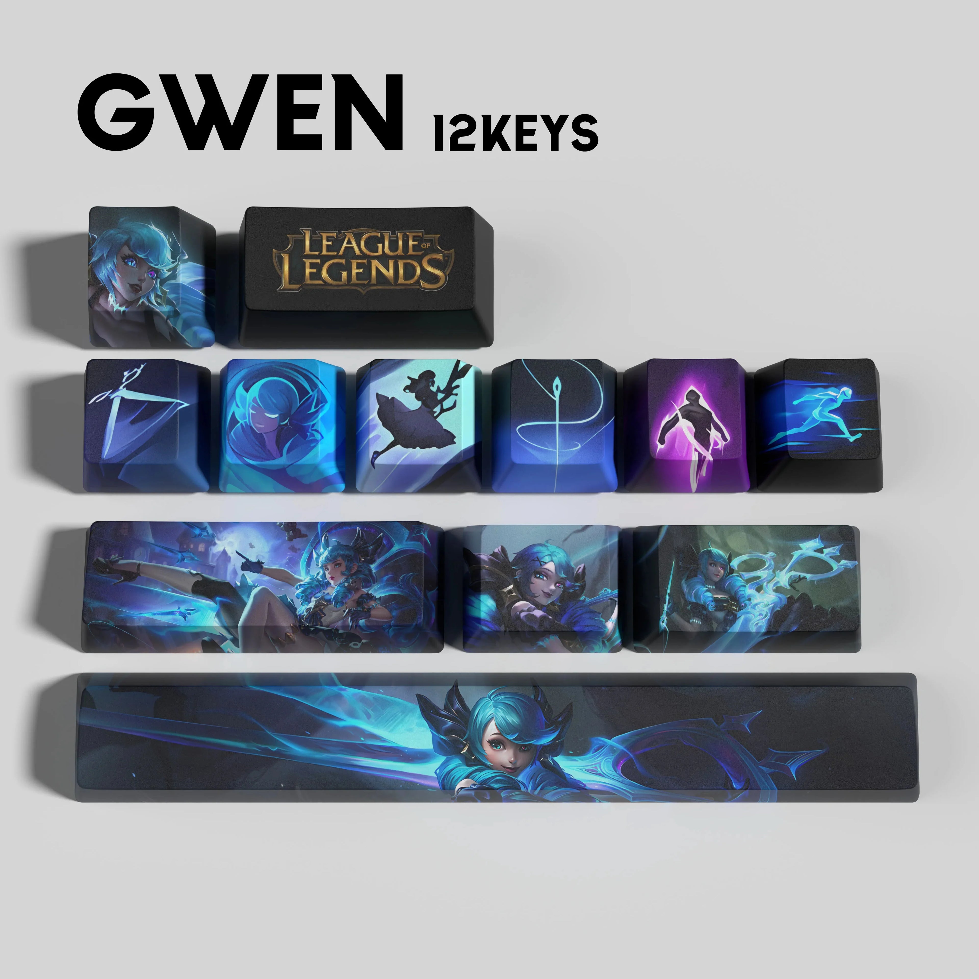SPECIAL EDITION LEAGUE OF LEGENDS GWEN 12 KEYCAPS