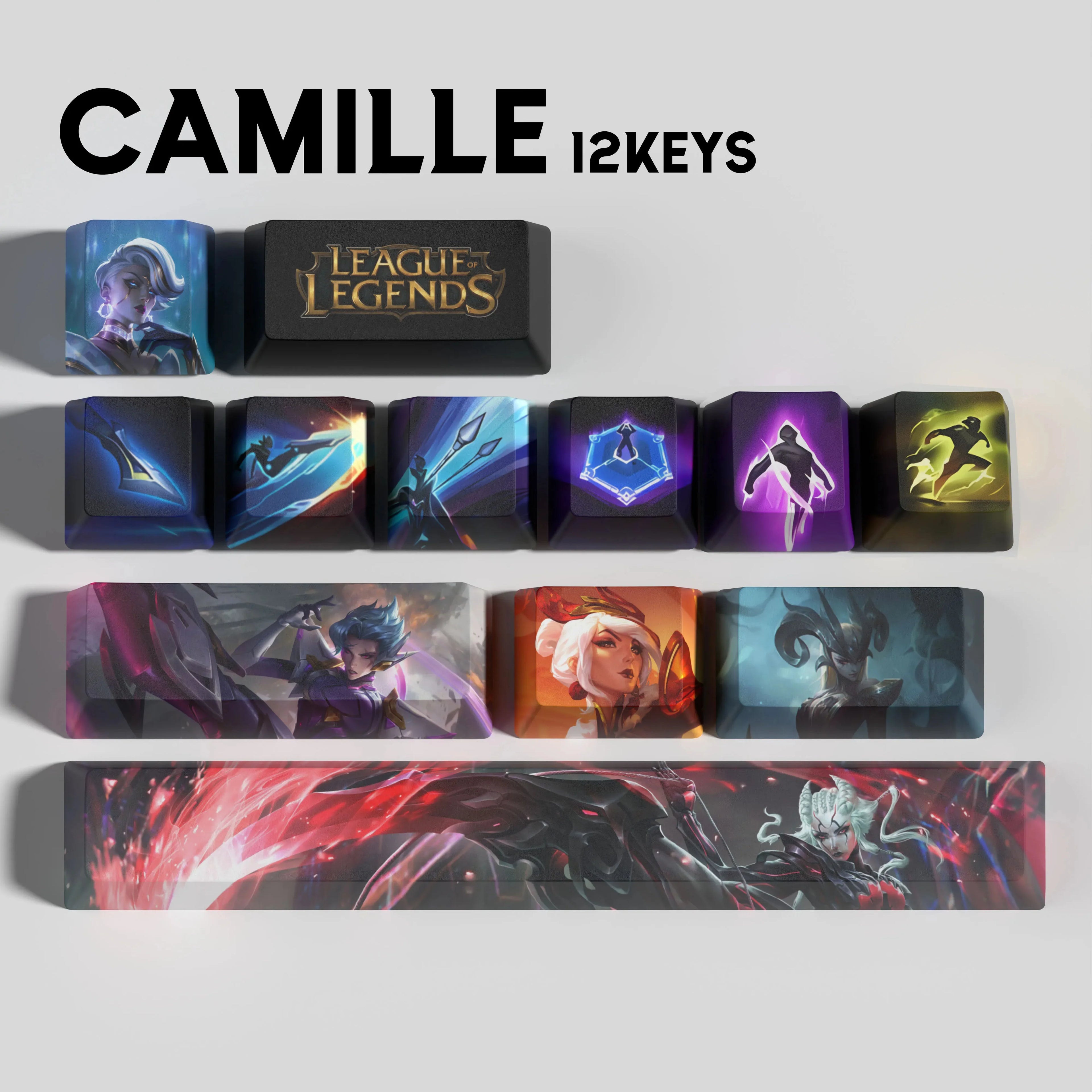 SPECIAL EDITION LEAGUE OF LEGENDS CAMILE 12 KEYCAPS