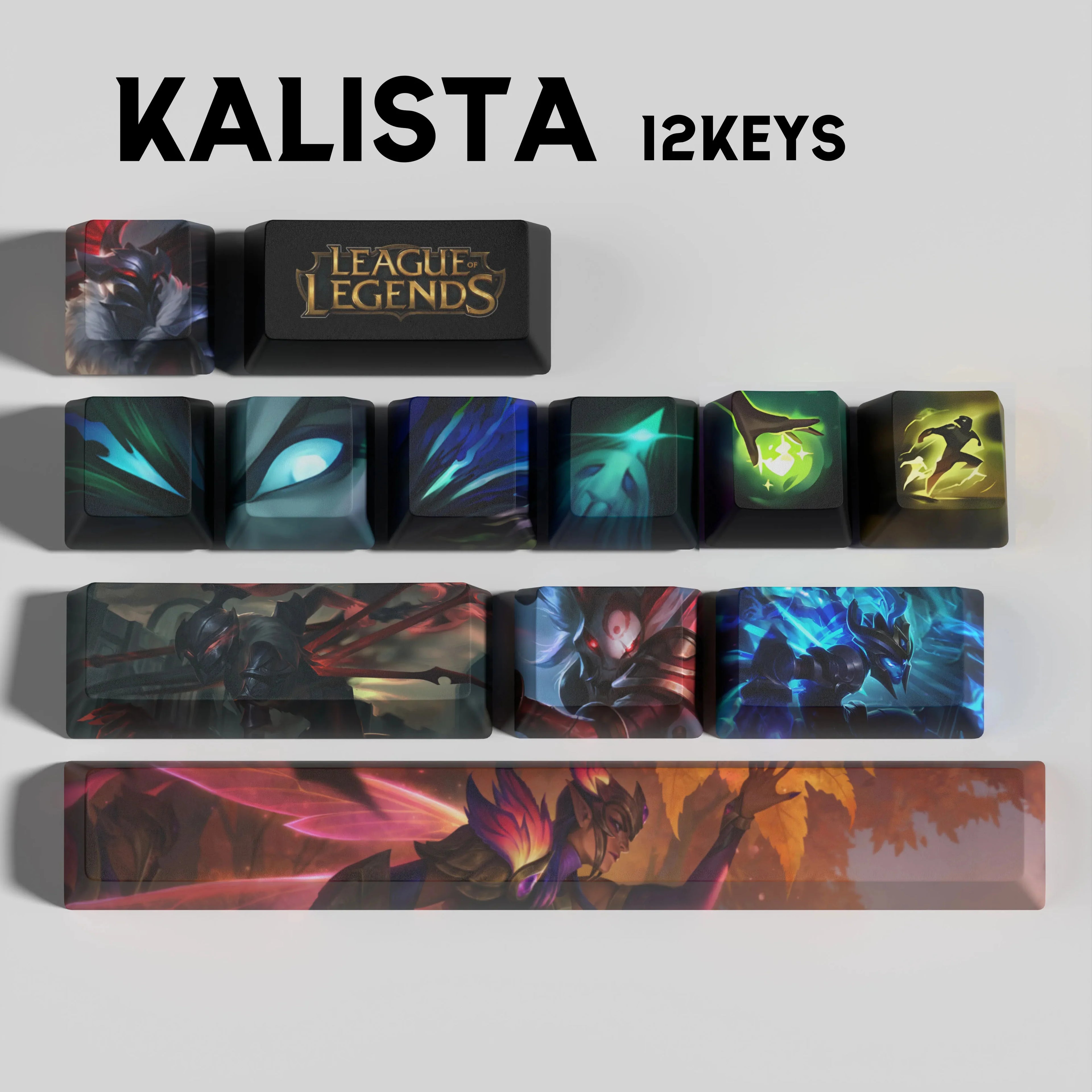 SPECIAL EDITION LEAGUE OF LEGENDS KALISTA 12 KEYCAPS