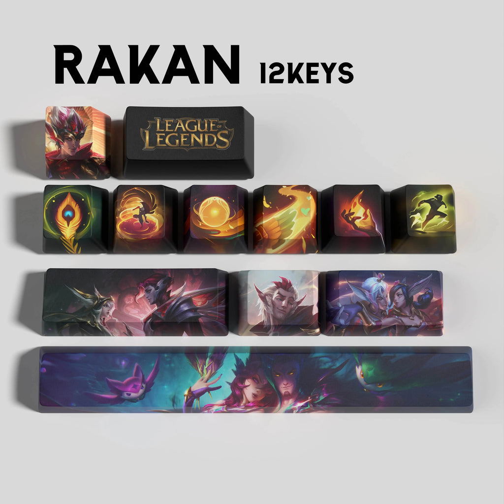 SPECIAL EDITION LEAGUE OF LEGENDS RAKAN 12 KEYCAPS