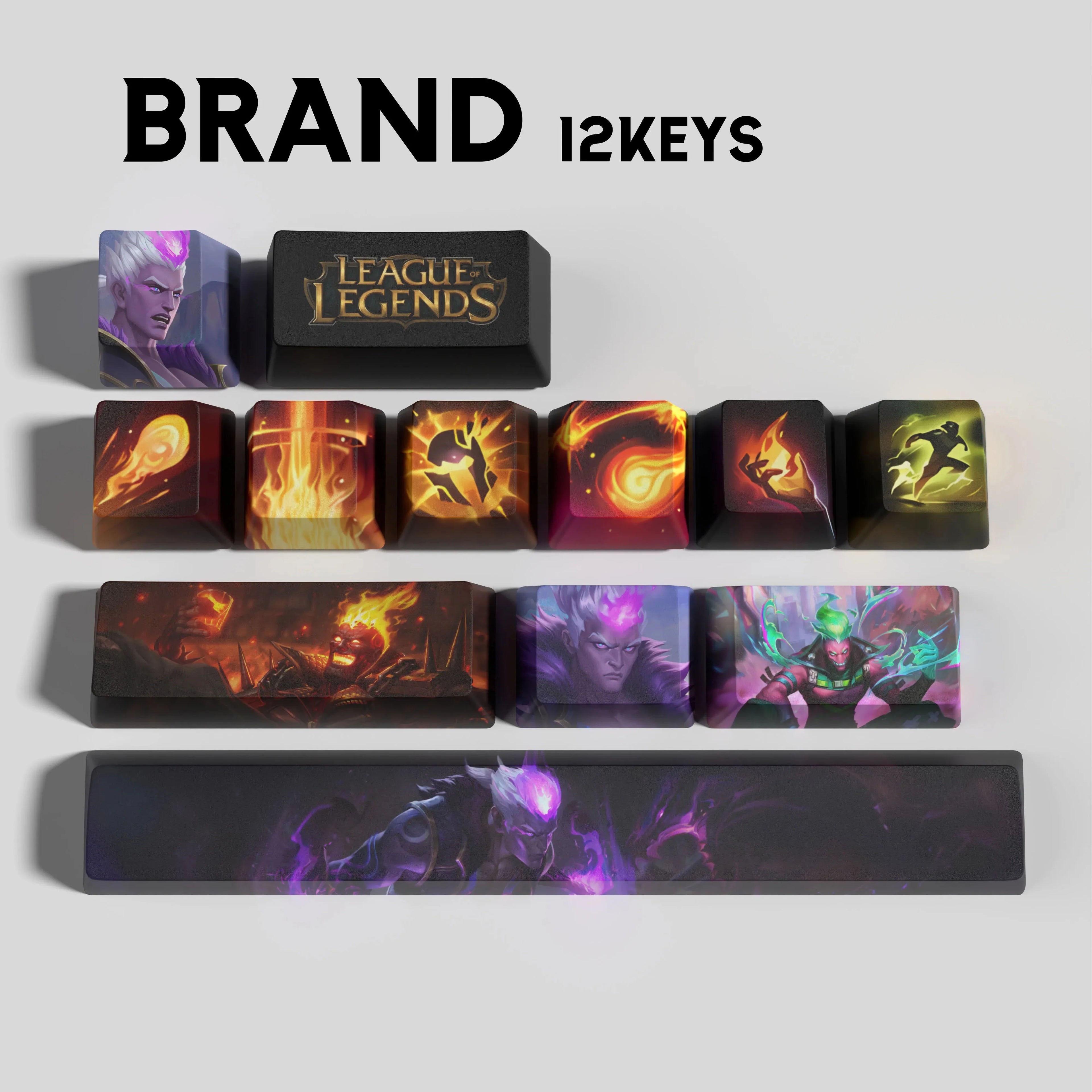 SPECIAL EDITION LEAGUE OF LEGENDS BRAND 12 KEYCAPS