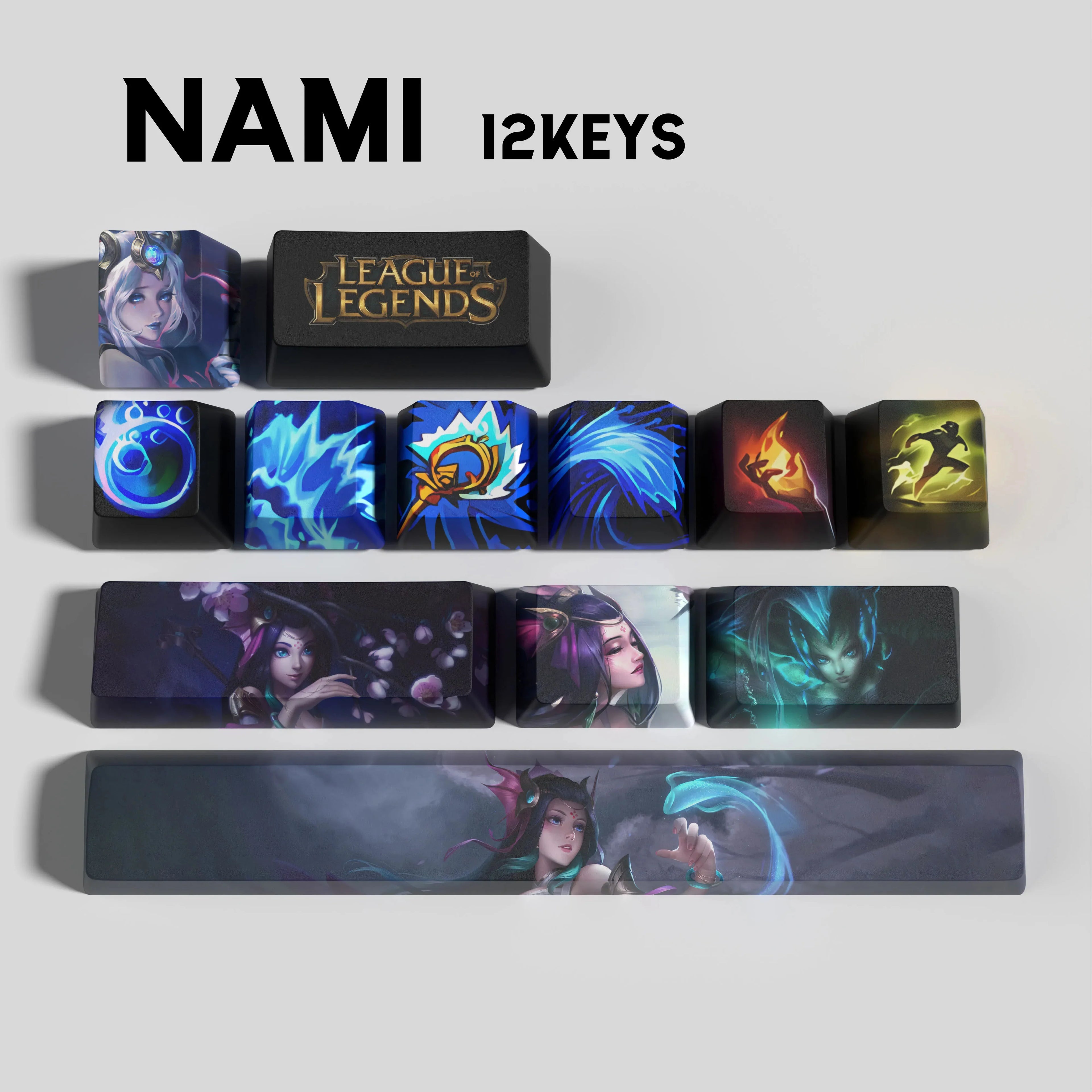 SPECIAL EDITION LEAGUE OF LEGENDS NAMI 12 KEYCAPS